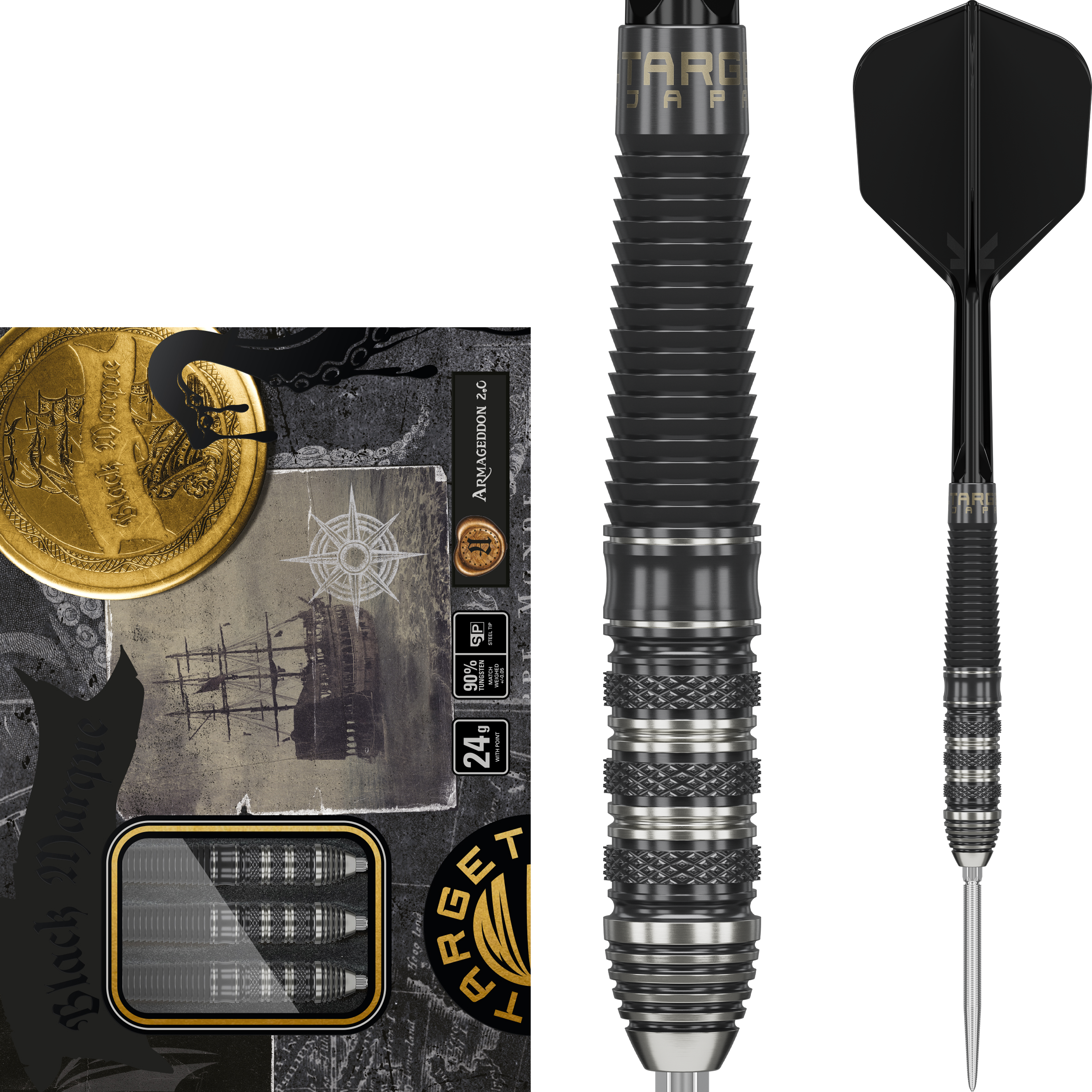 Target Japan - Swiss Point - Black Marque Armageddon G2 - Steeldart Target Japan - Swiss Point - Black Marque Armageddon G2 - Steeldart
