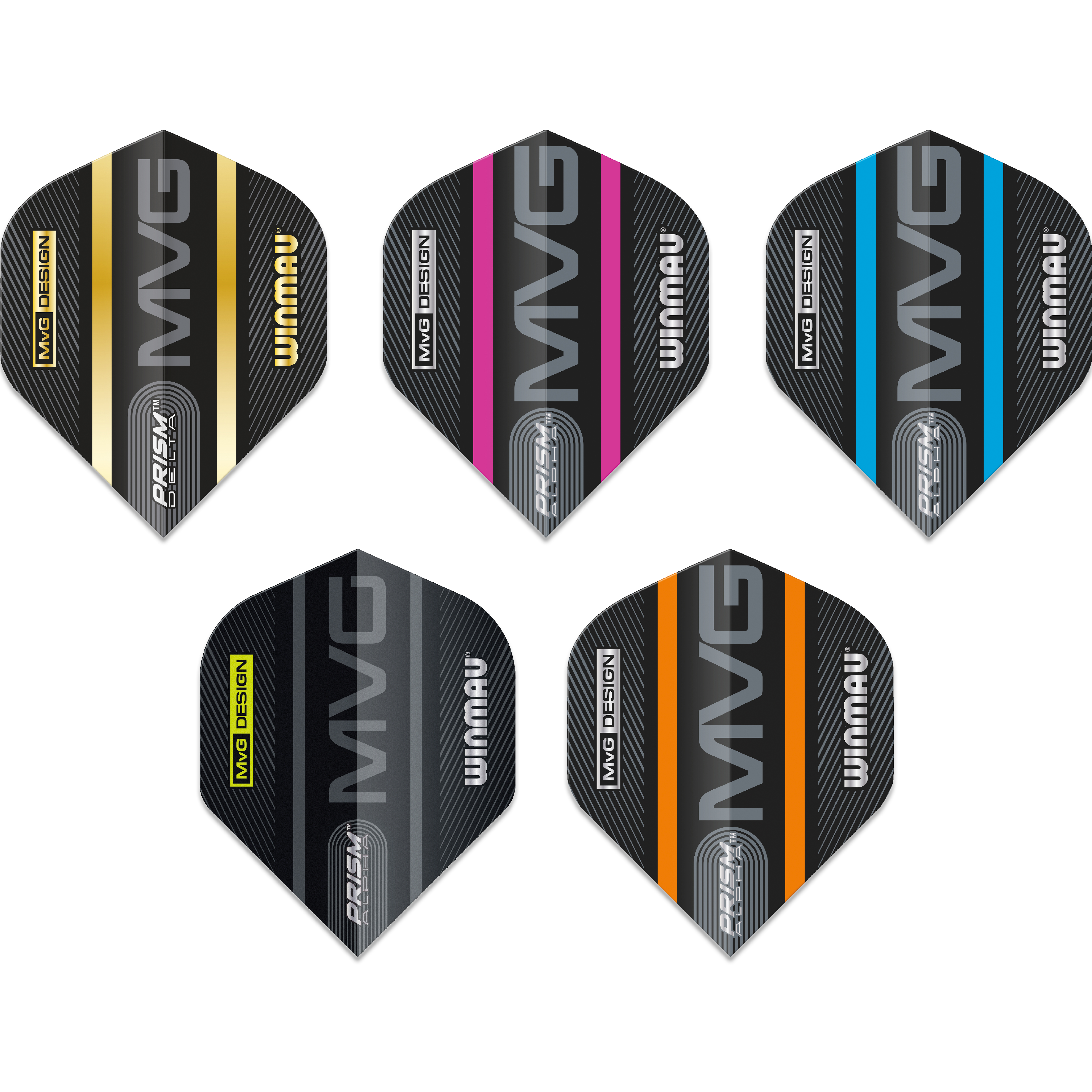 Winmau-Michael-van-Gerwen-Logo-Stripe-Flight-Standard Winmau - Michael van Gerwen Logo Stripe Flight - Standard