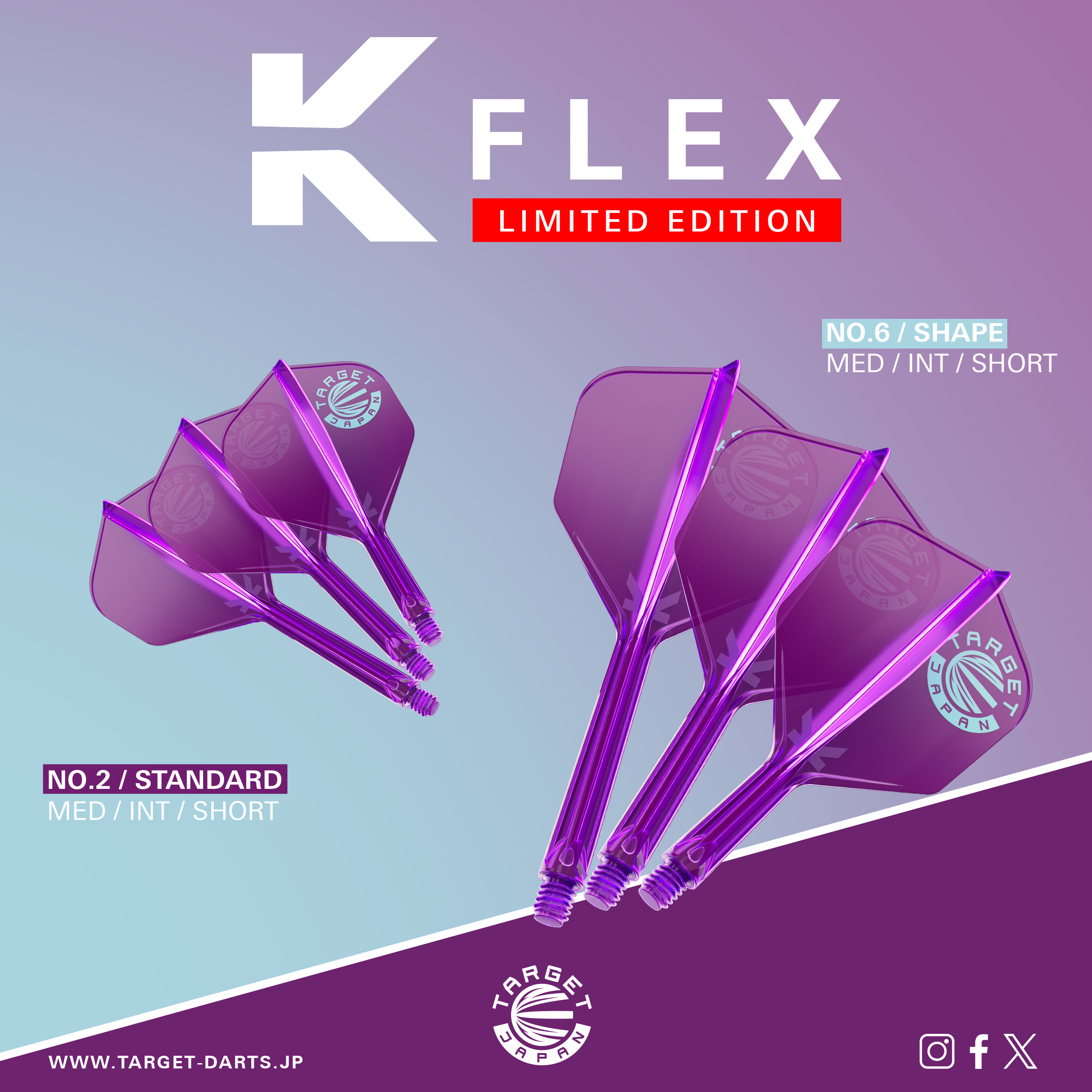 Target Japan - K-Flex Flightsystem Logo Lila - No6 Target Japan - K-Flex Flightsystem Logo Lila - No6