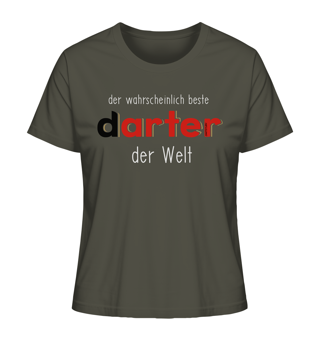 DartSturm - Der wahrscheinlich beste darter der Welt Weiß - Ladies Organic Shirt