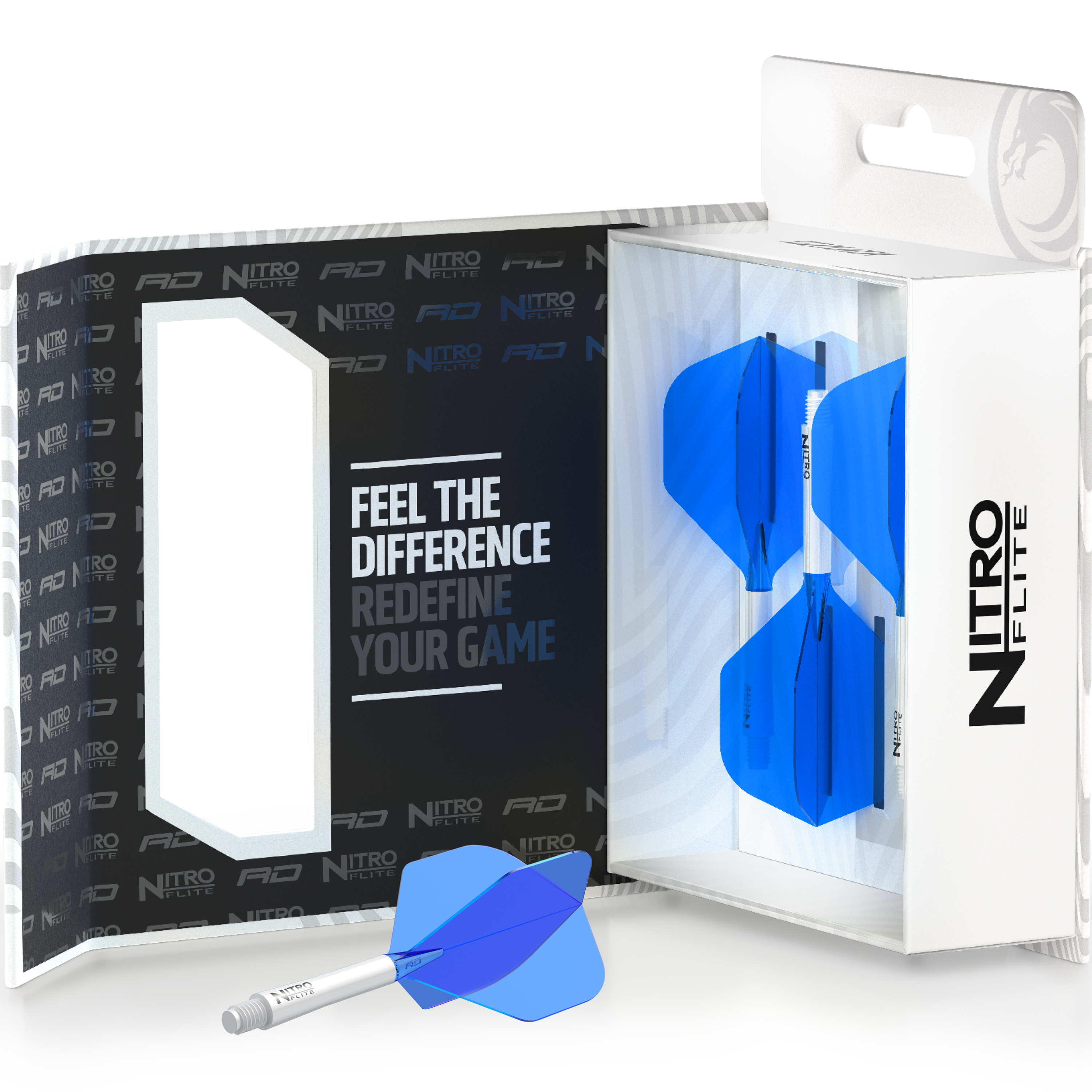 Red Dragon Nitrotech - Set Da 3 Confezioni (9 Freccette Totali) Con Aste Colorate E Cartine Punteggiate - Foto 10