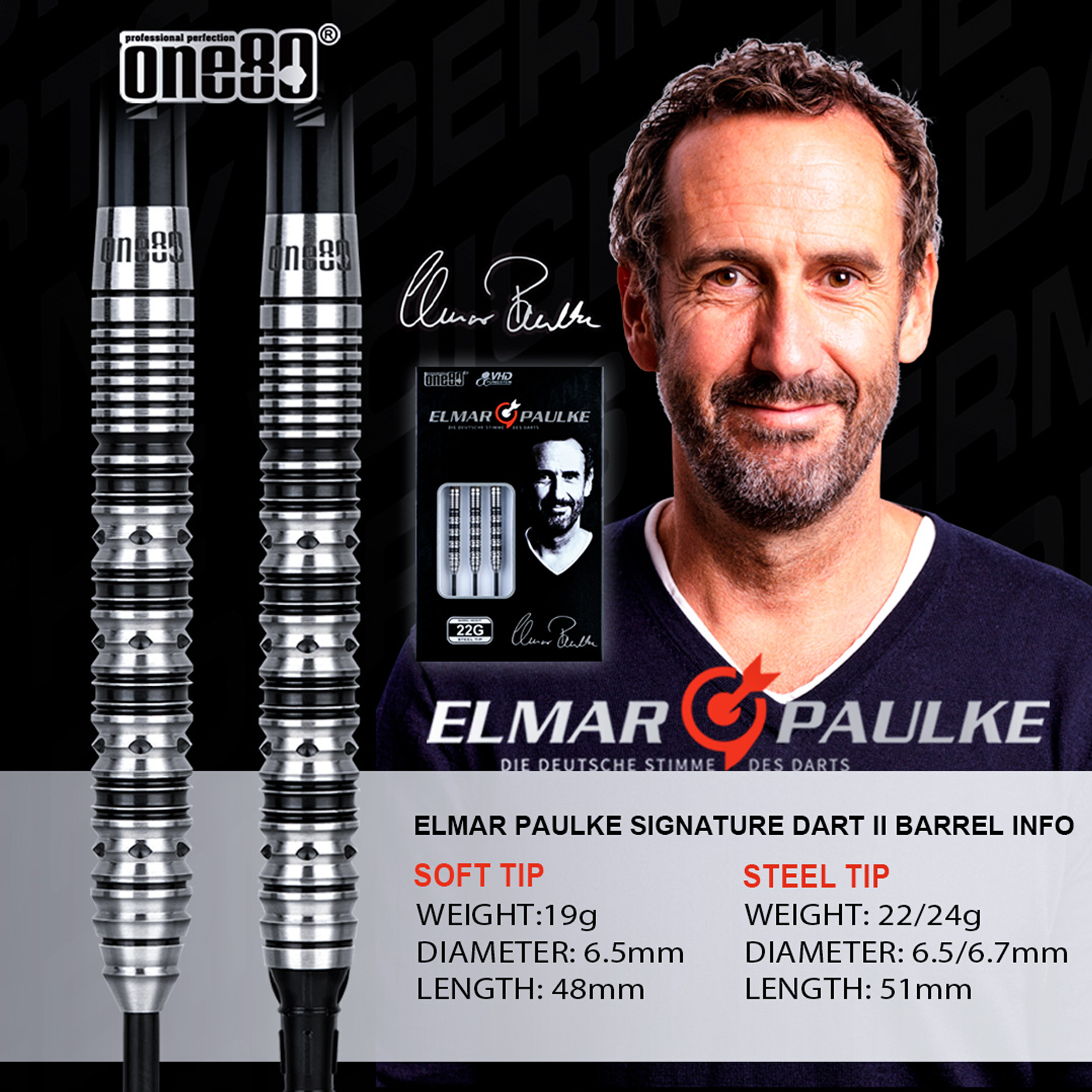 One80 - Elmar Paulke V2 - Softdart One80 - Elmar Paulke V2 - Softdart