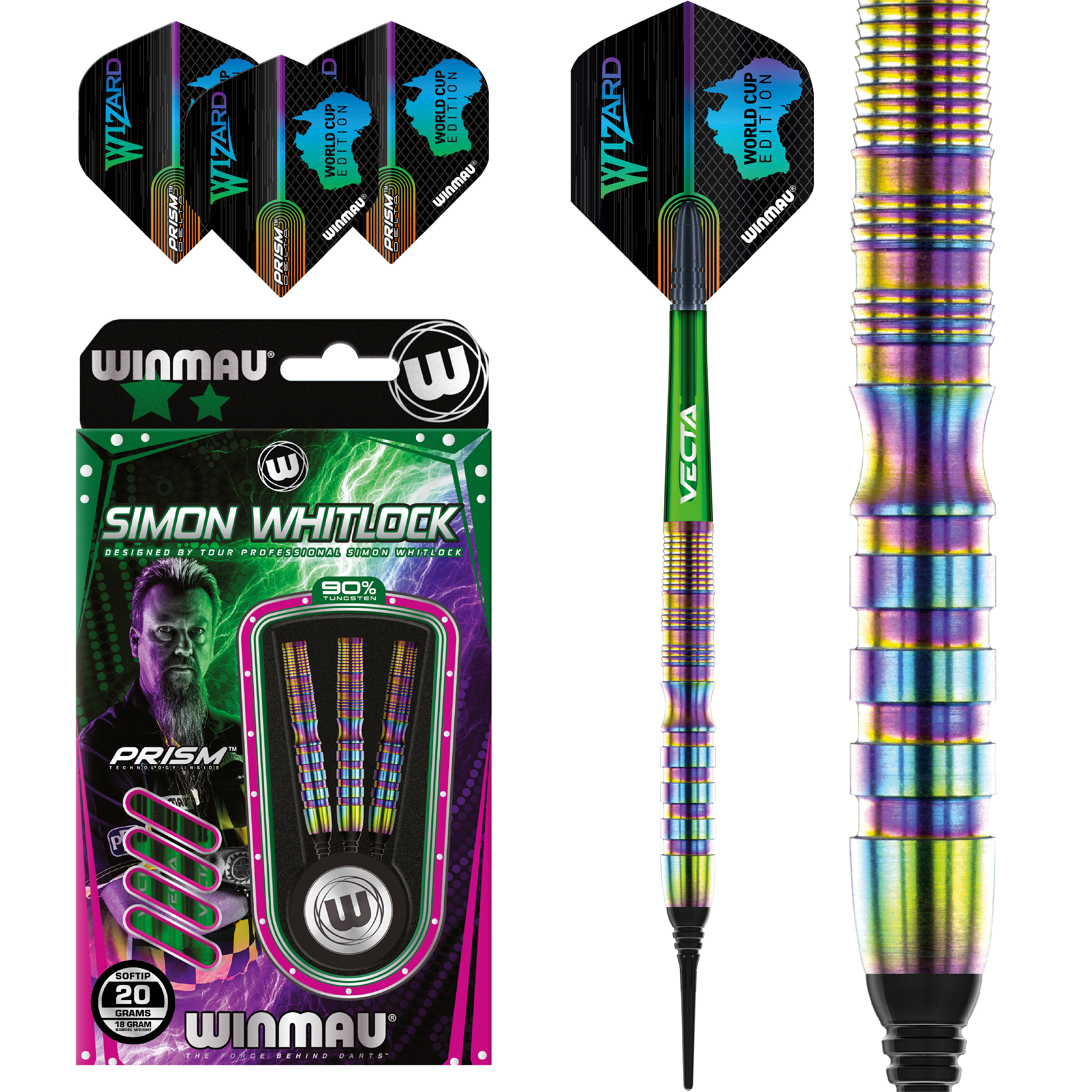 Winmau-Simon-Whitlock-World-Cup-SE-Softdart-Collage Winmau - Simon Whitlock World Cup SE - Softdart