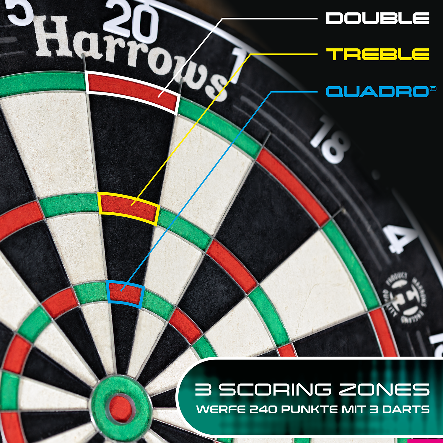 Harrows - Quadro 240 Dartboard