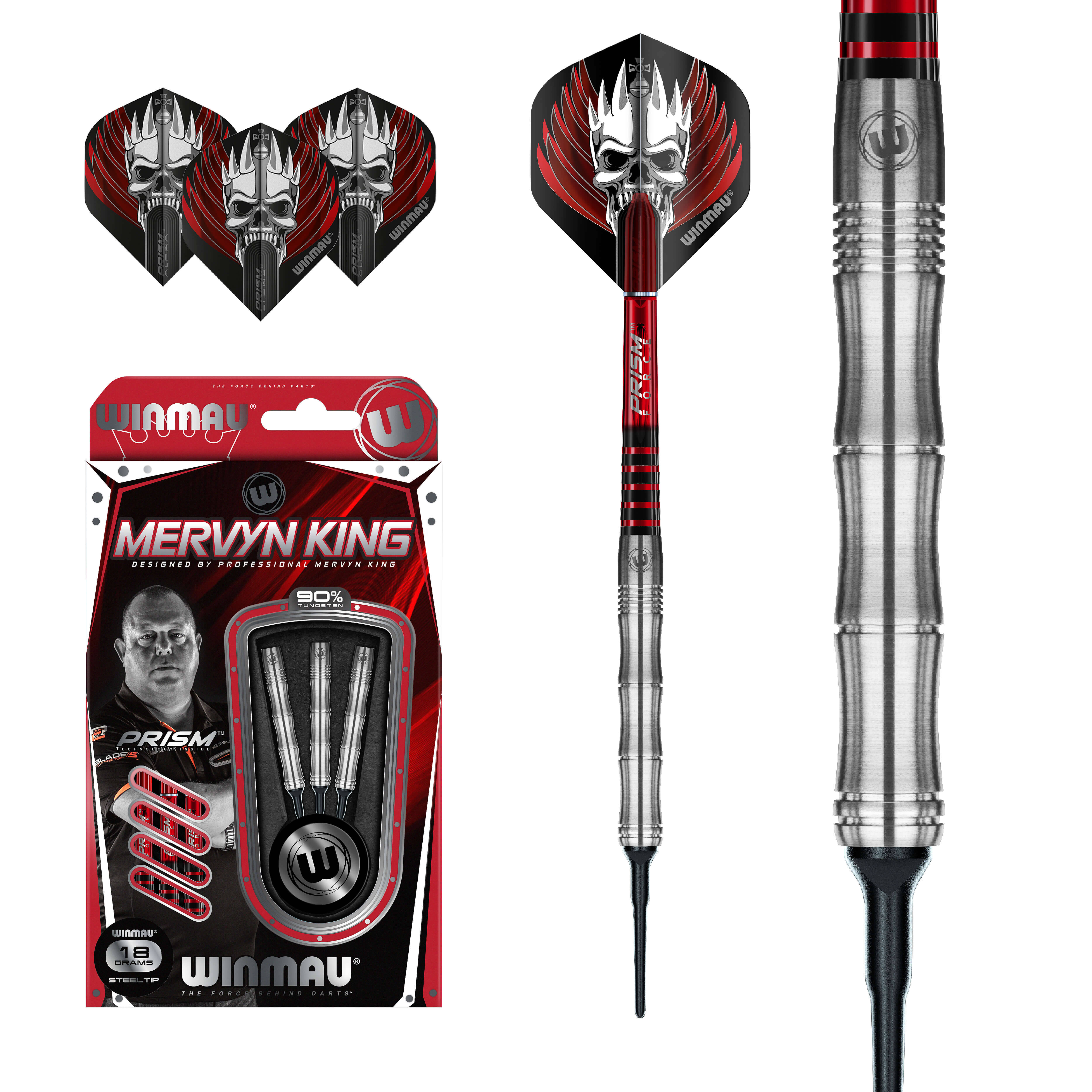 Winmau-Mervyn-King-Softdart-Collage Winmau - Mervyn King - Softdart