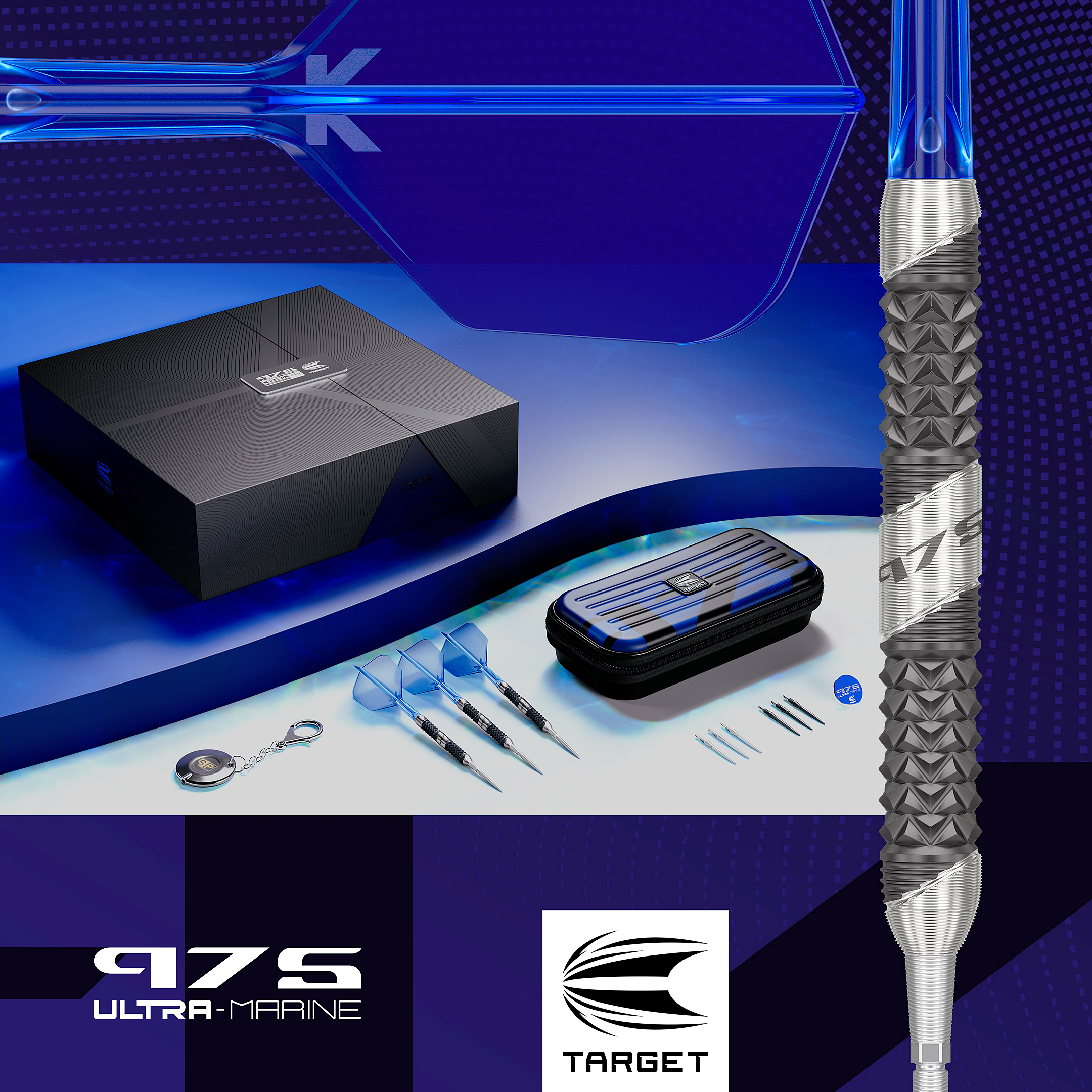 Target - Swiss Point - 975 Ultra Marine 01 - Steeldart Target - Swiss Point - 975 Ultra Marine 01 - Steeldart