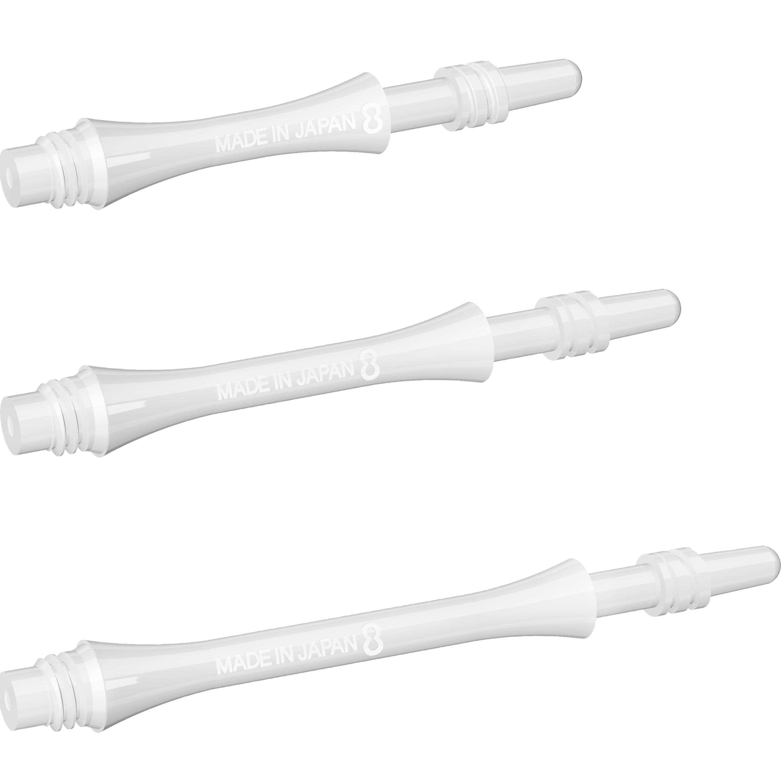 8 Flight - Slim Spin Shaft - Weiß