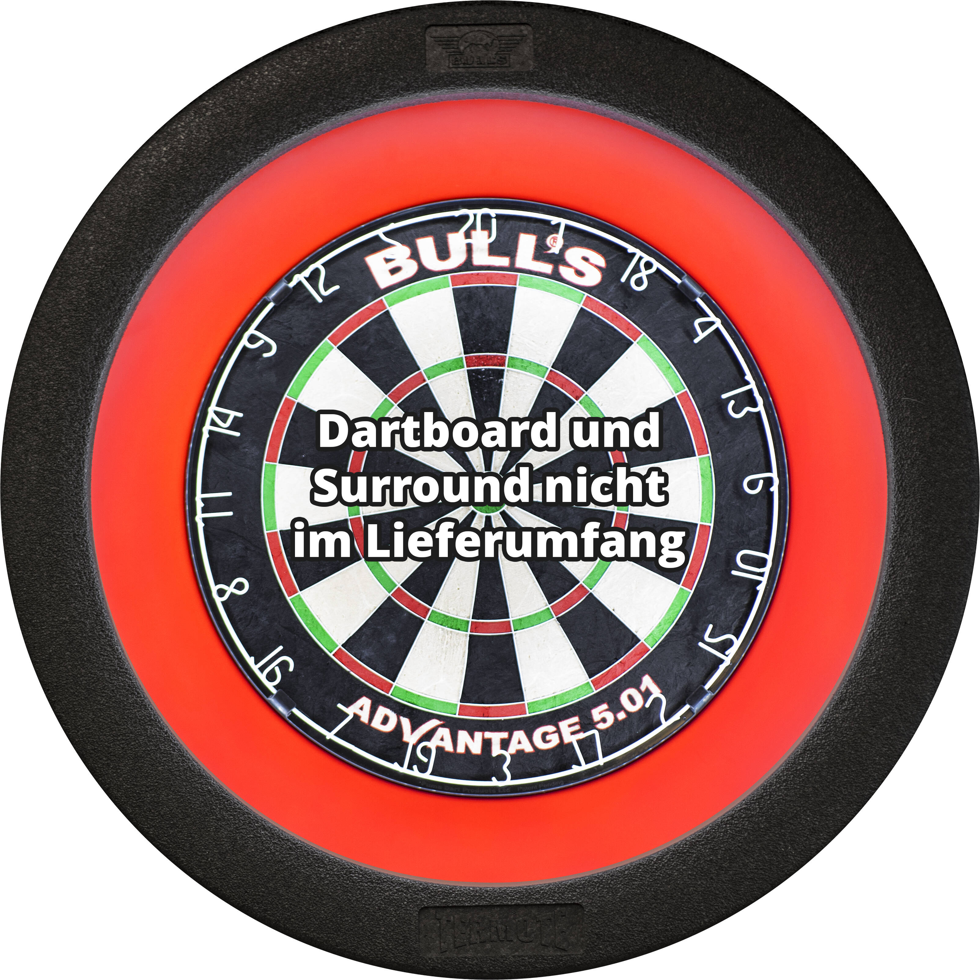 Bull-s-NL-Termote-3-0-Dartboardbeleuchtung-mit-Board-und-Surround Bull's NL - Termote 3.0 Dartboardbeleuchtung