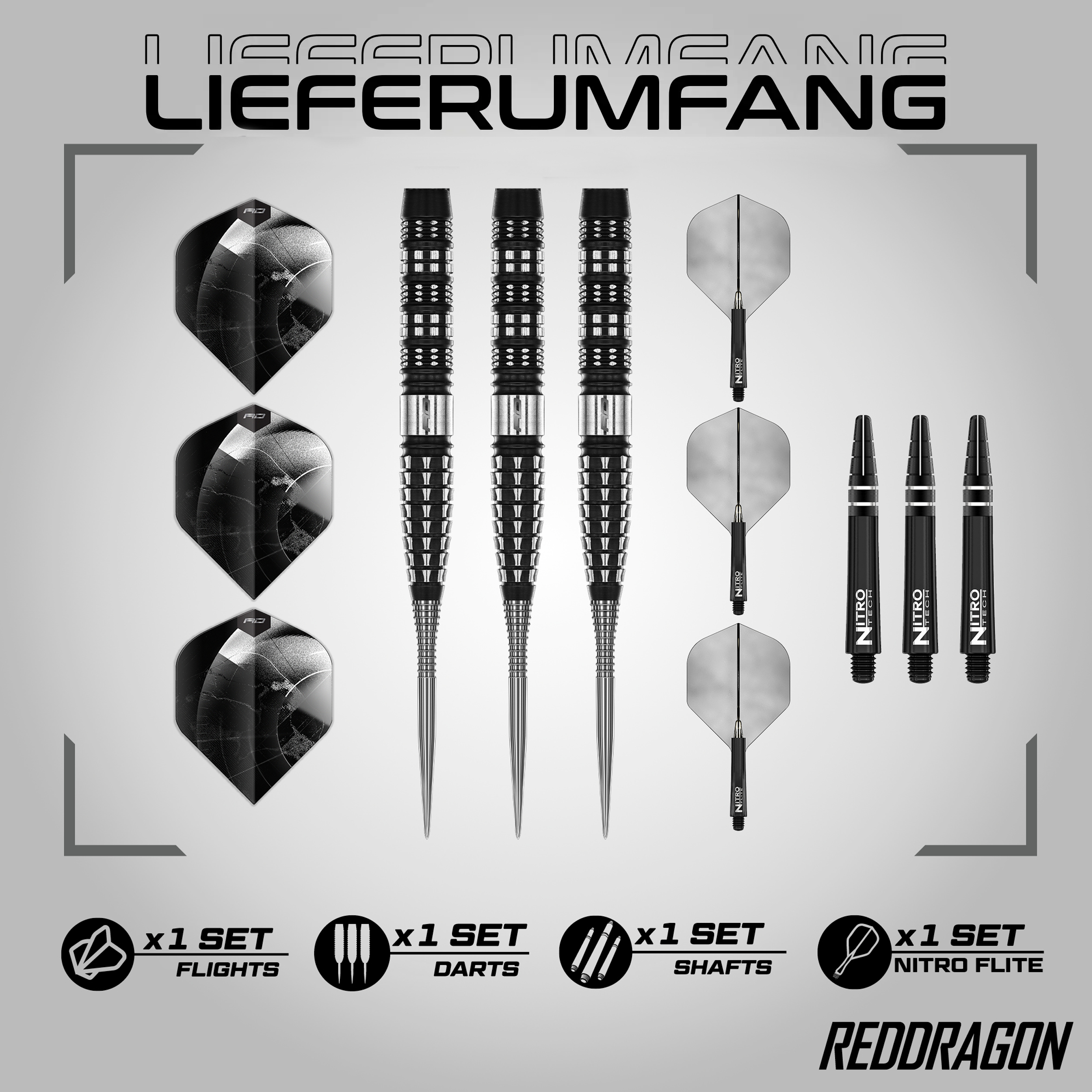 Red Dragon - Recon Tapered - Steeldart Red Dragon - Recon Tapered - Steeldart
