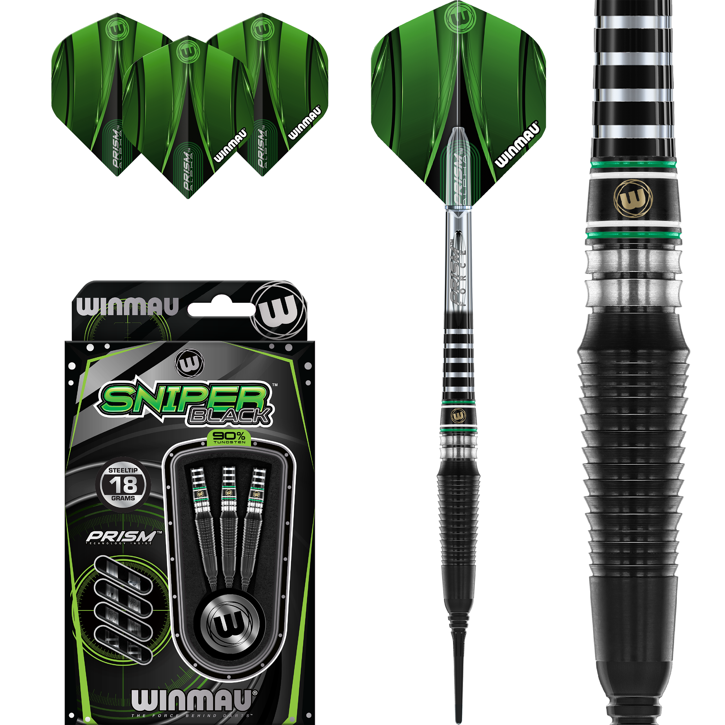 Winmau - Sniper Black 2025 - Softdart
