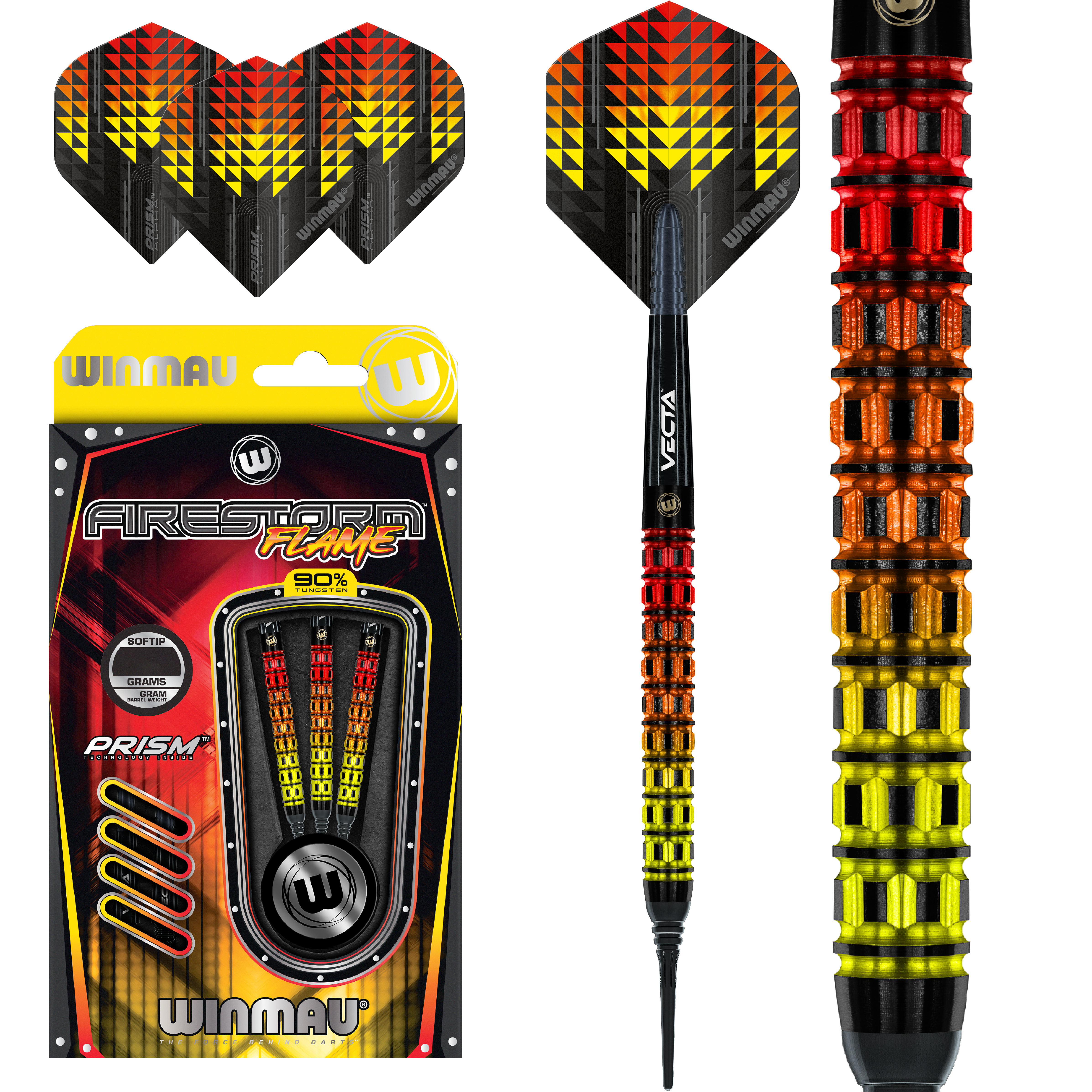 Winmau - Firestorm Flame Typ B - Softdart Winmau - Firestorm Flame Typ B - Softdart