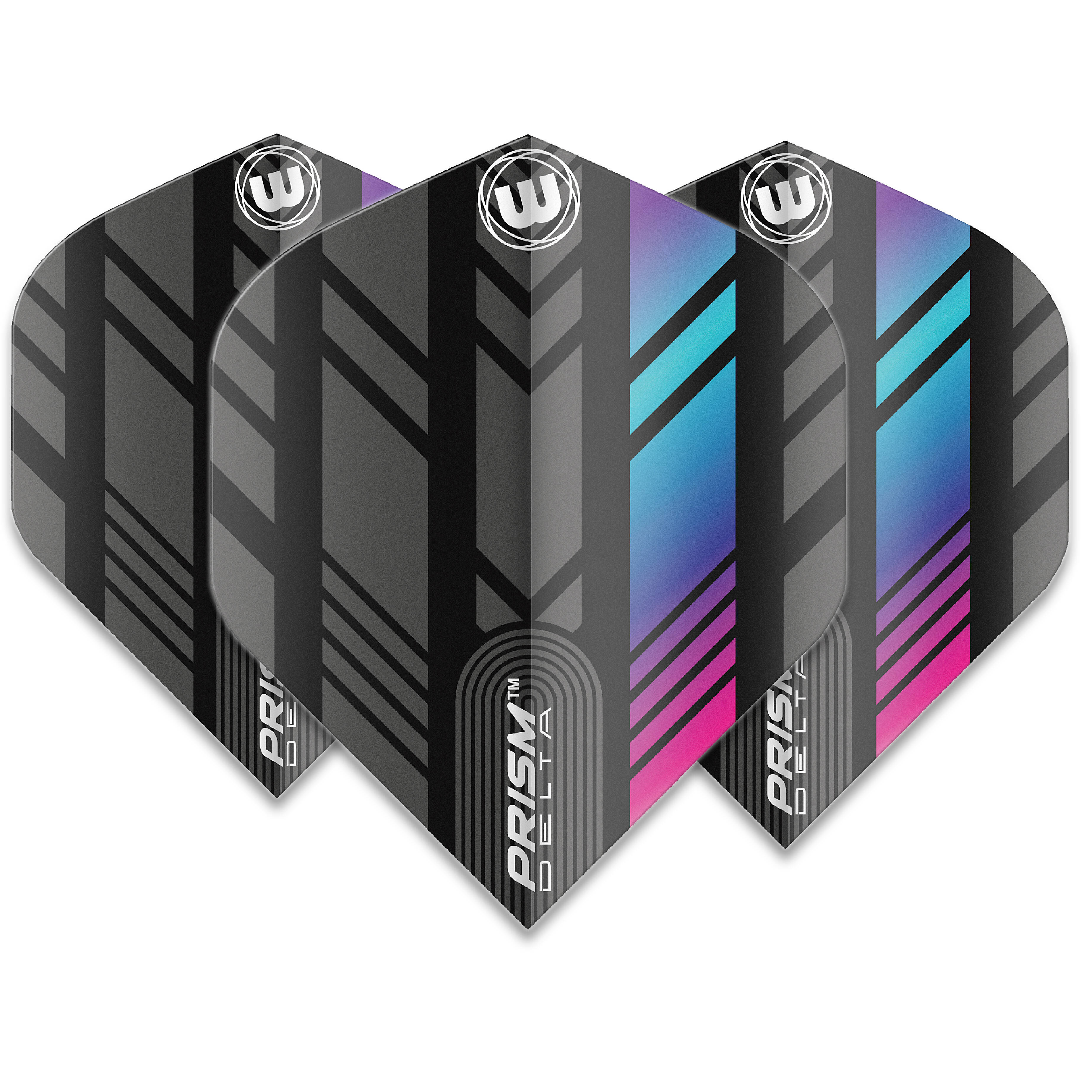 Winmau-Prism-Delta-Stripe-Flight-Standard-Schwarz Winmau - Prism Delta Stripe Flight - Standard
