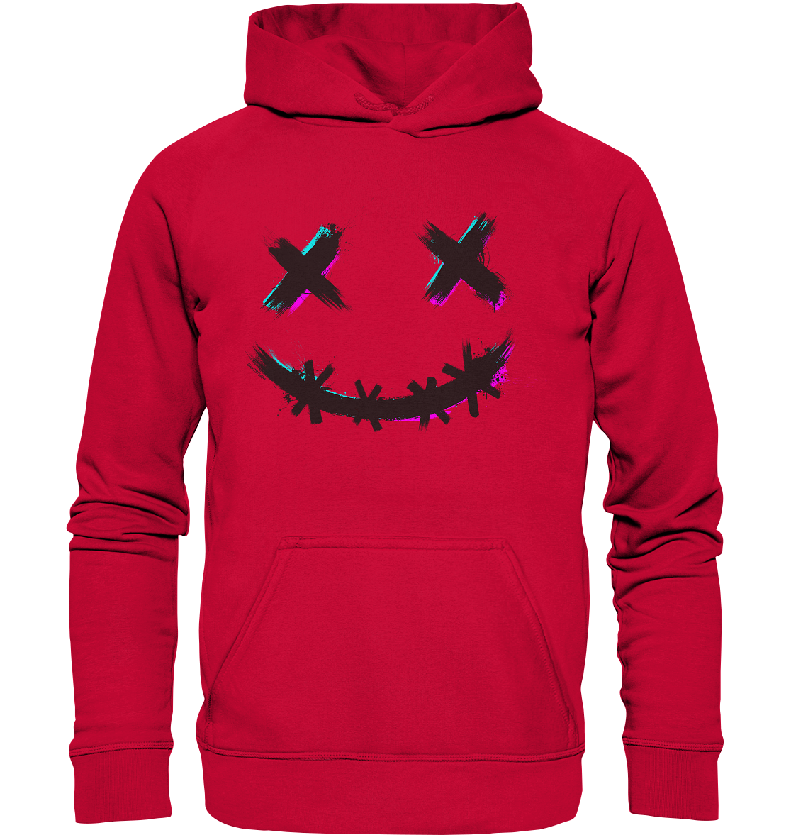 DartSturm - Scary Smile Schwarz - Basic Unisex Hoodie DartSturm - Scary Smile Schwarz - Basic Unisex Hoodie