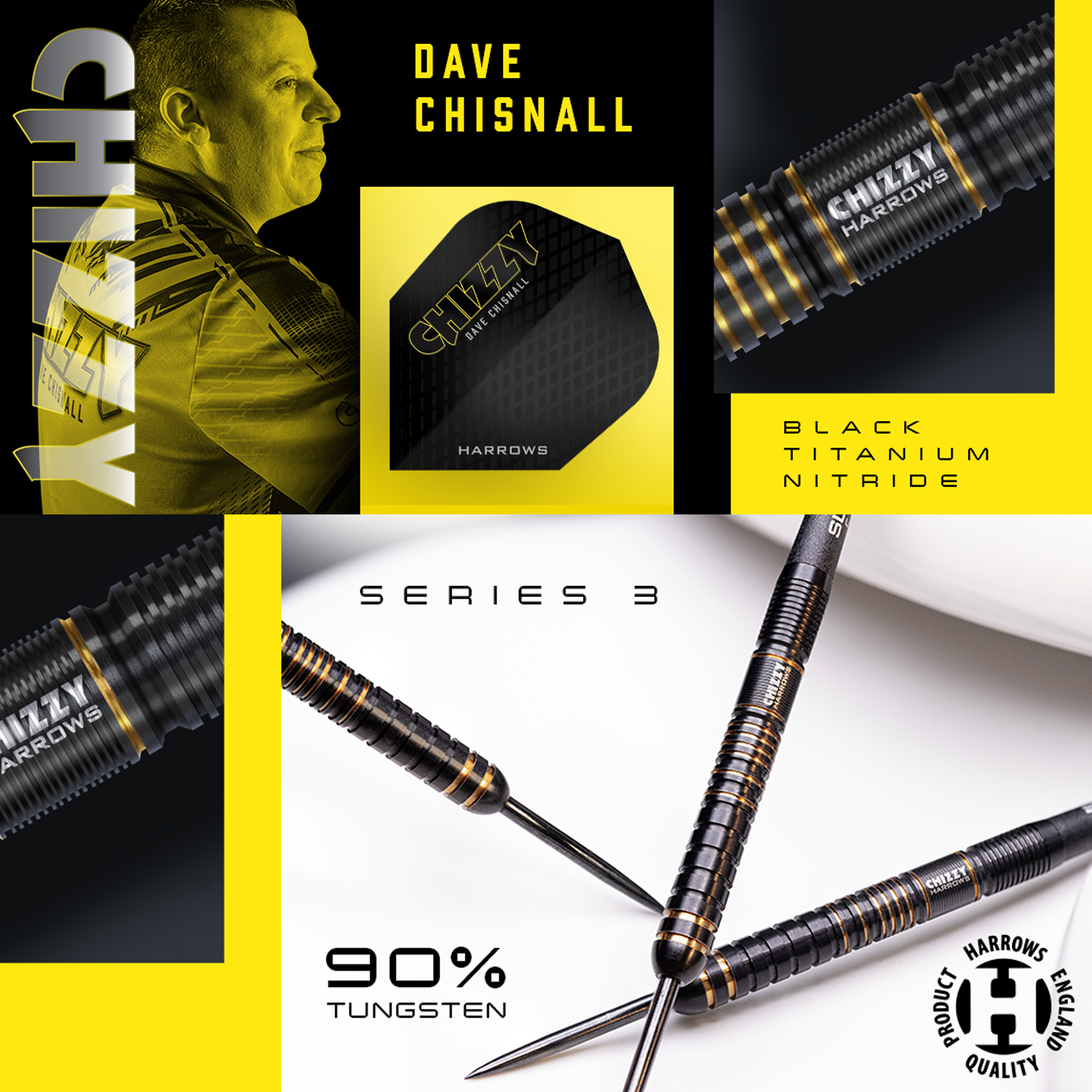 Harrows - Dave Chisnall GEN 3 - Steeldart Harrows - Dave Chisnall GEN 3 - Steeldart