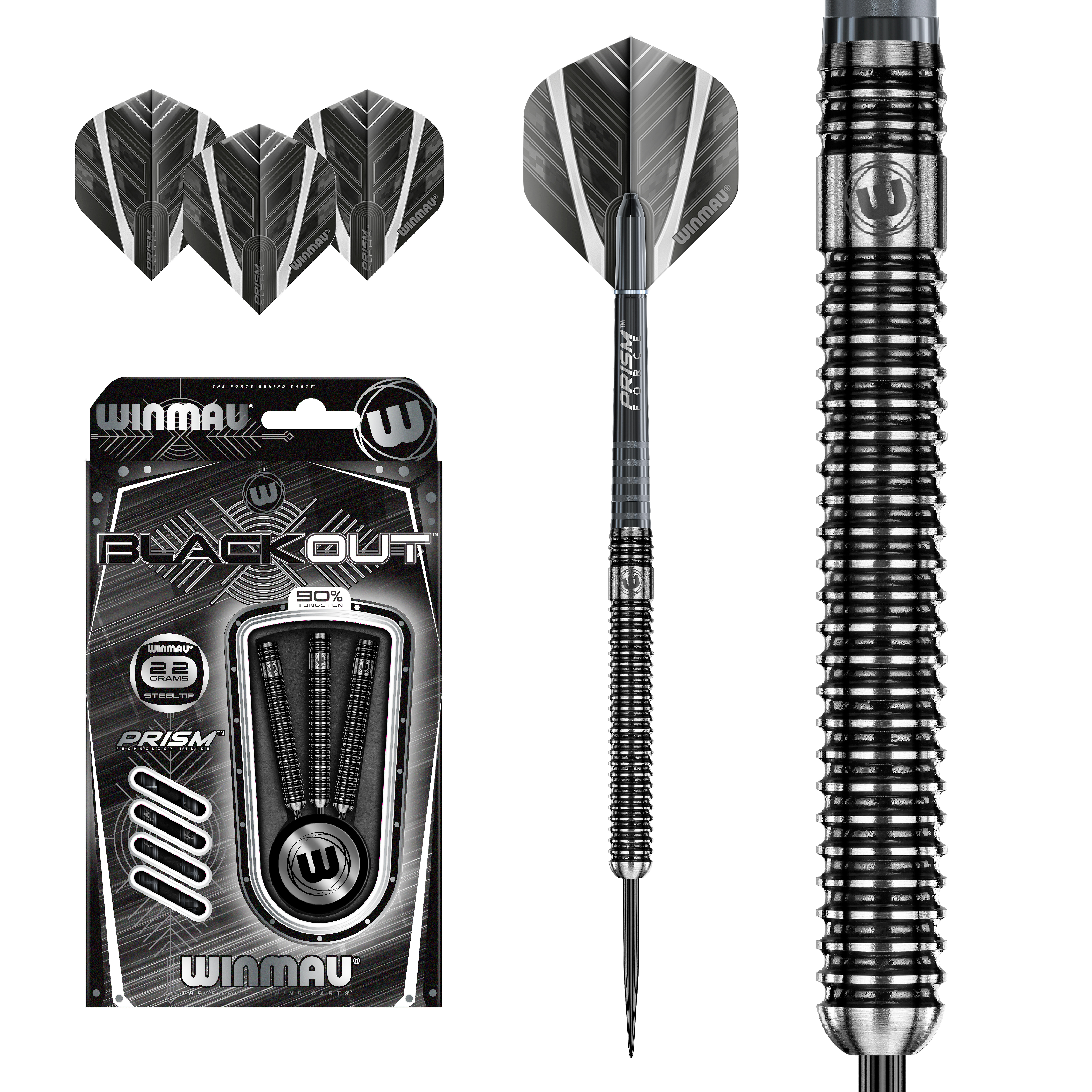 Winmau-Blackout-Steeldart-Collage Winmau - Blackout - Steeldart