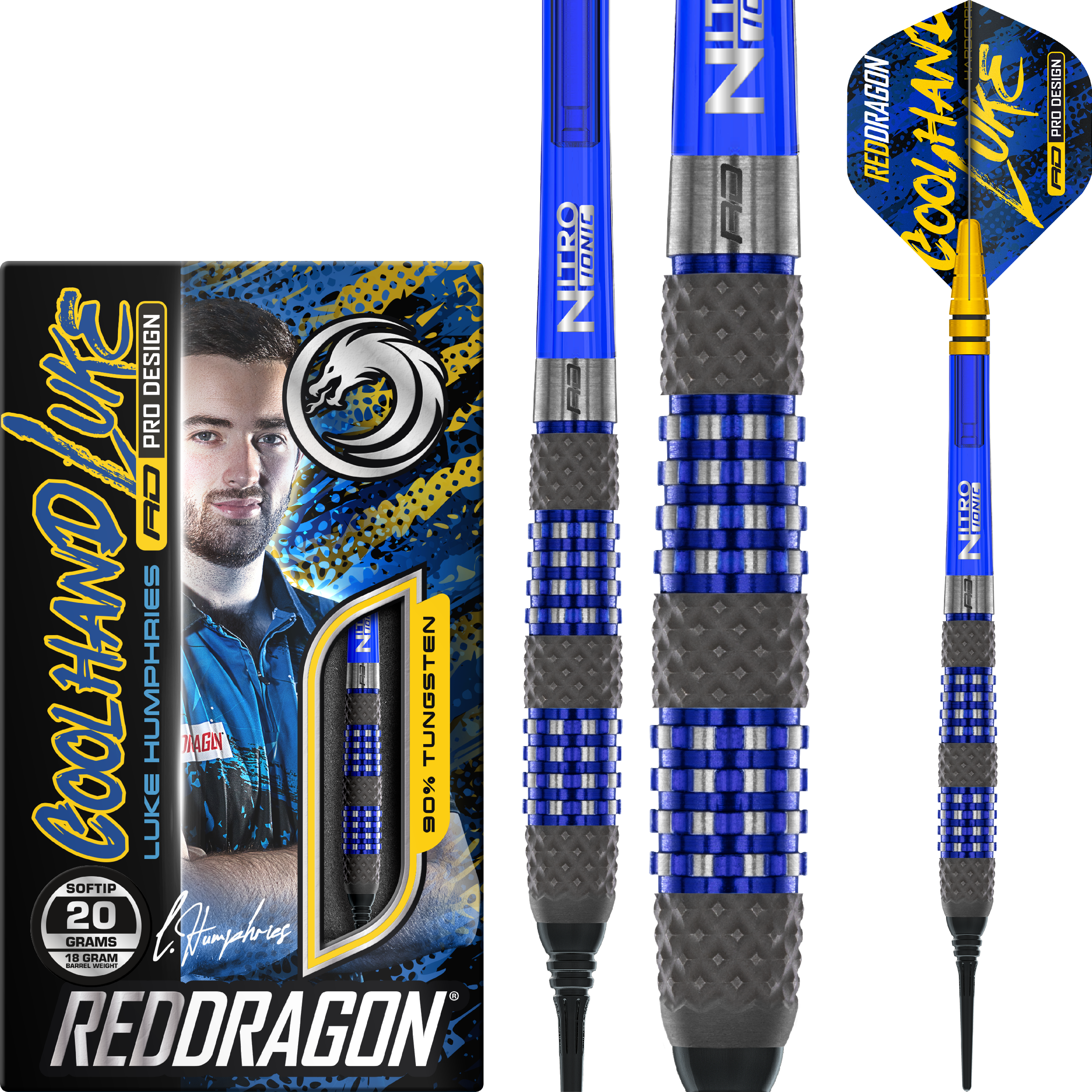 Red Dragon - Luke Humphries TX2 Atomised - Softdart Red Dragon - Luke Humphries TX2 Atomised - Softdart