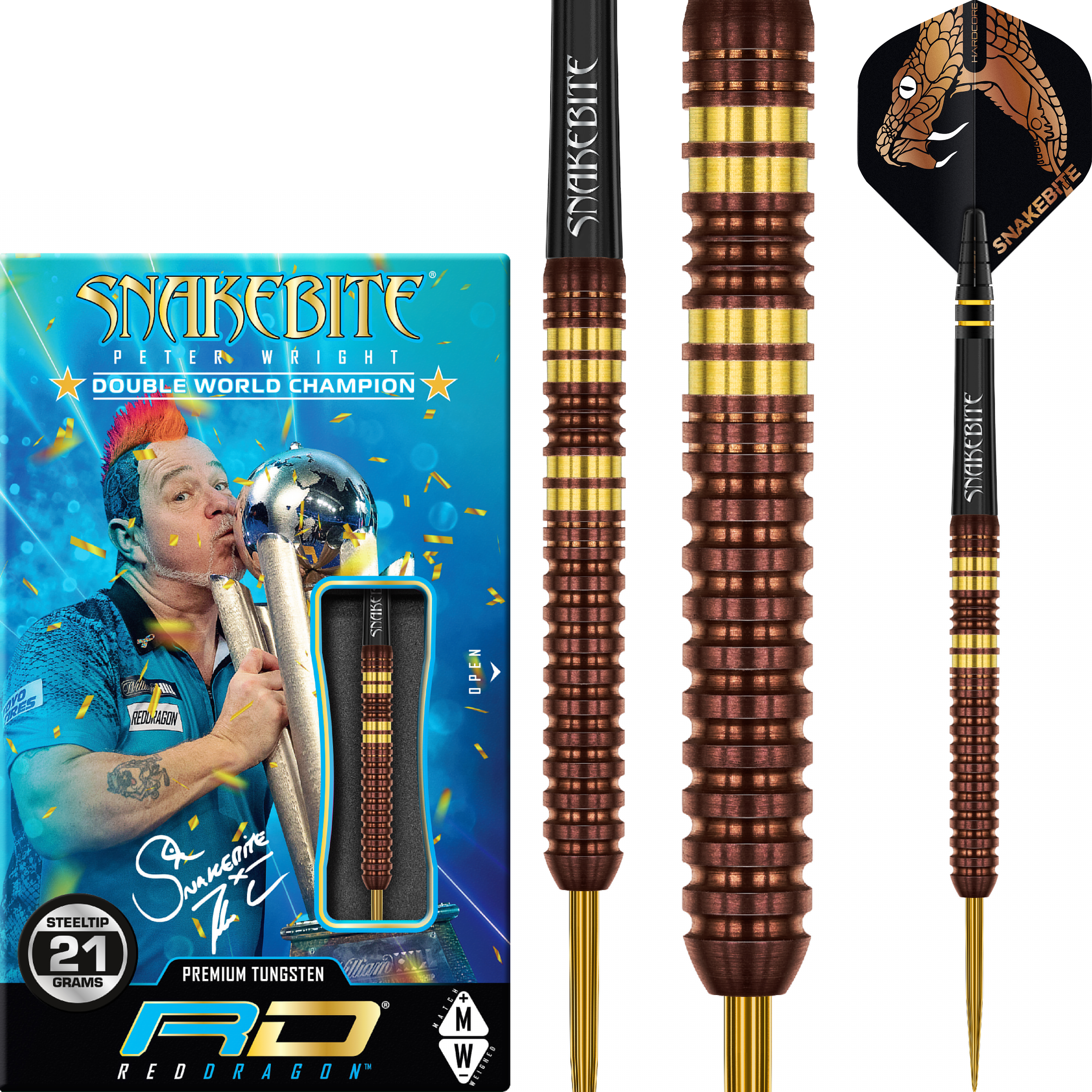 Red-Dragon-Peter-Wright-Copper-Fusion-Steeldart-Collage Red Dragon - Peter Wright Copper Fusion - Steeldart