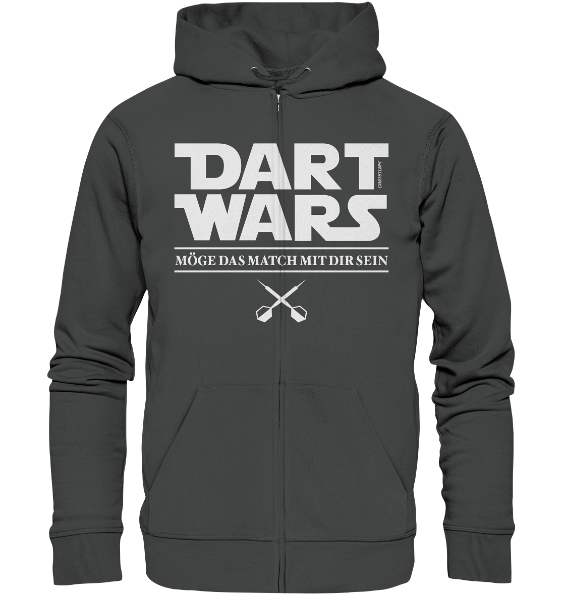 DartSturm - Dart Wars Weiß - Organic Zipper