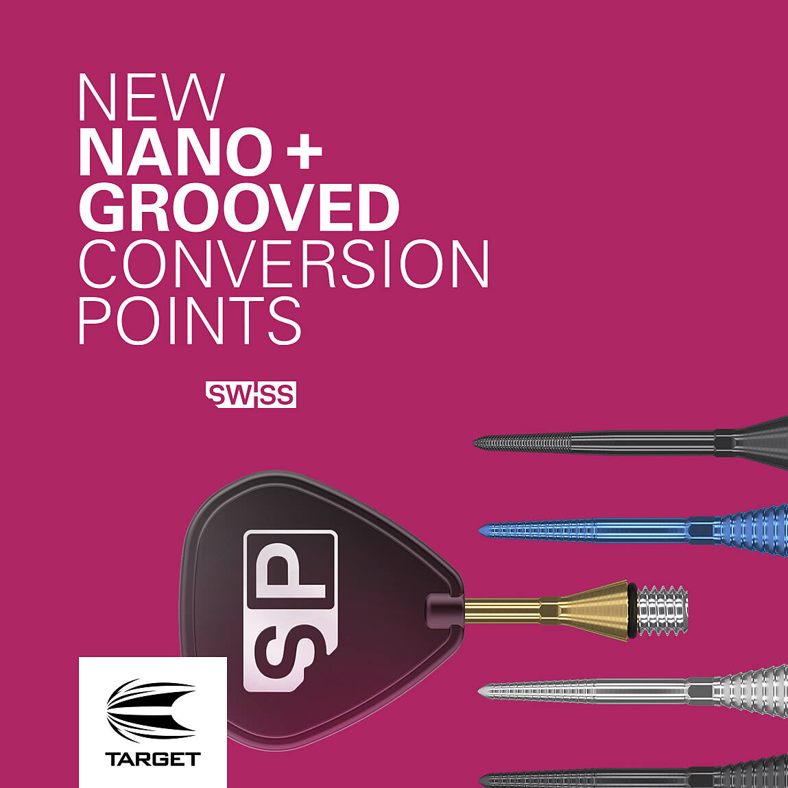 Target-Titanium-Conversion-Points-SP-Banner Target - Titanium Conversion SP Point Grooved - Gold