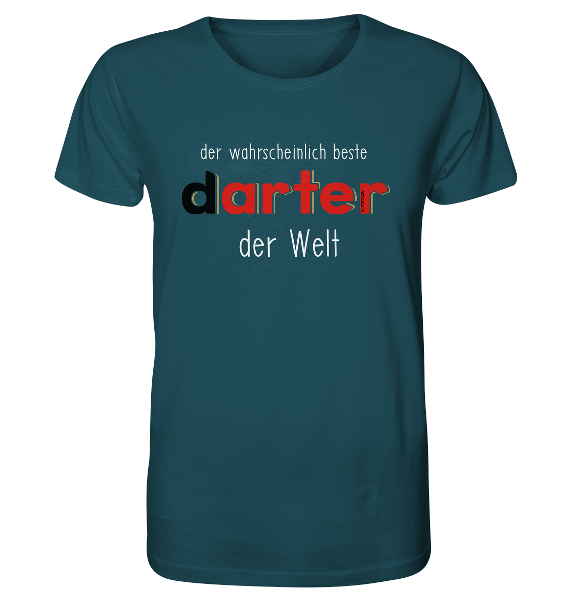 DartSturm - Der wohl beste darter der Welt Weiß - Organic Shirt