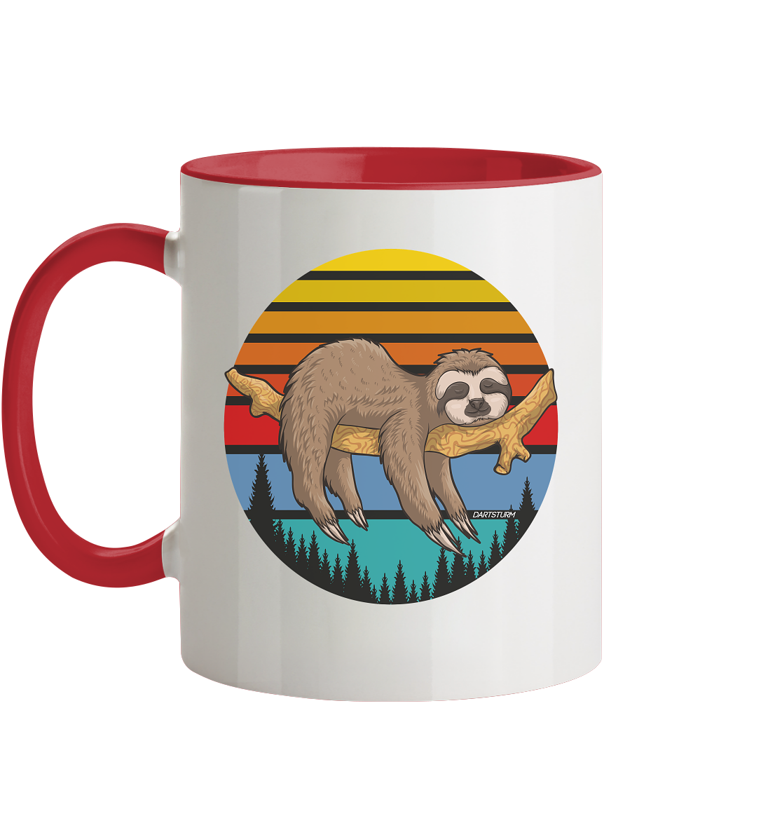 DartSturm - Lazy Sloth - Tasse zweifarbig