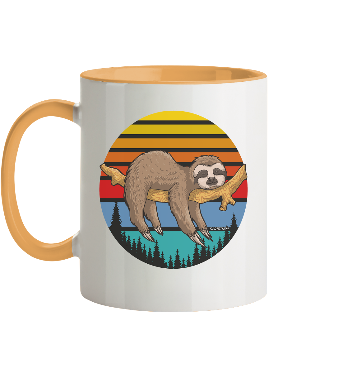 DartSturm - Lazy Sloth - Tasse zweifarbig