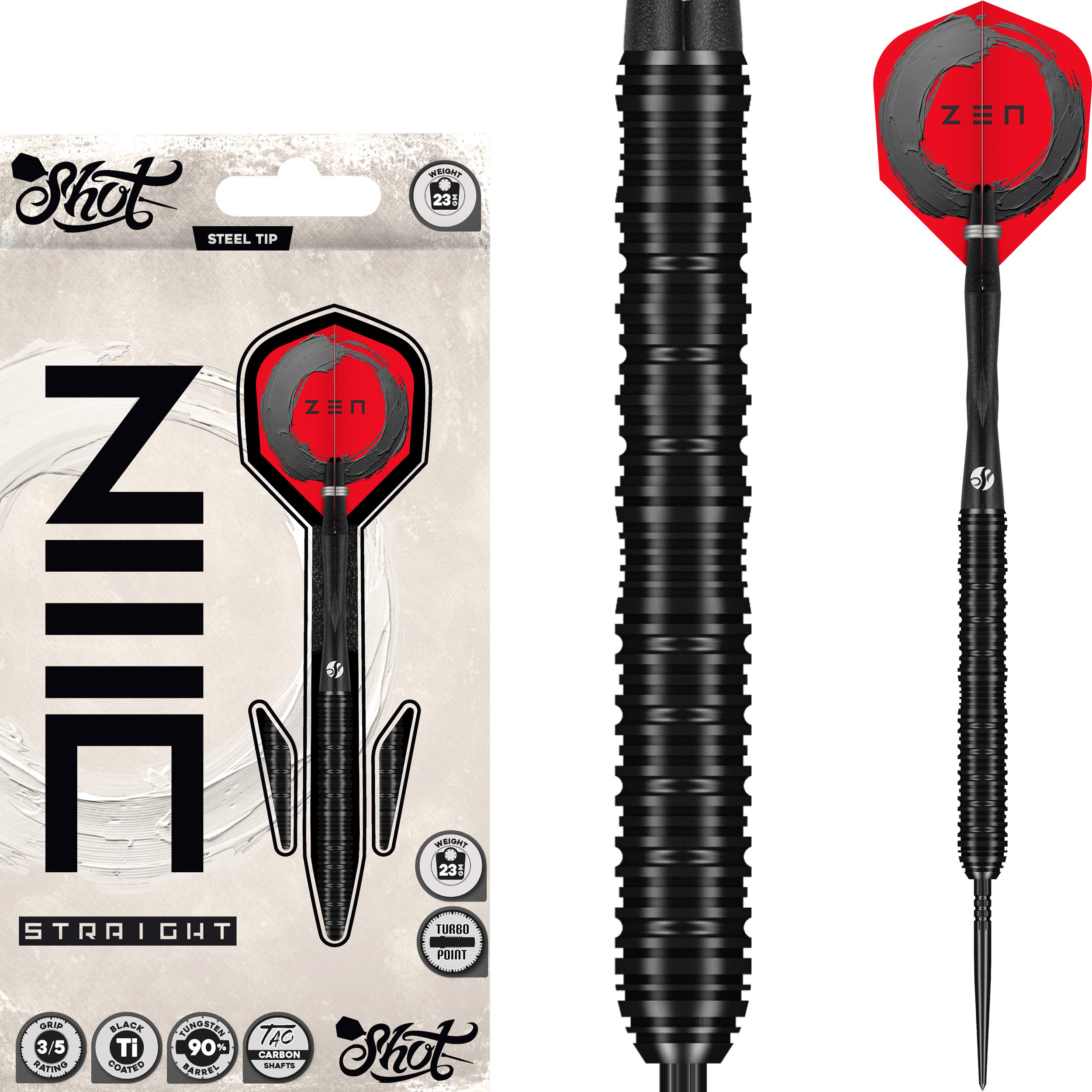 Shot - Turbo Point - Zen Straight - Steeldart