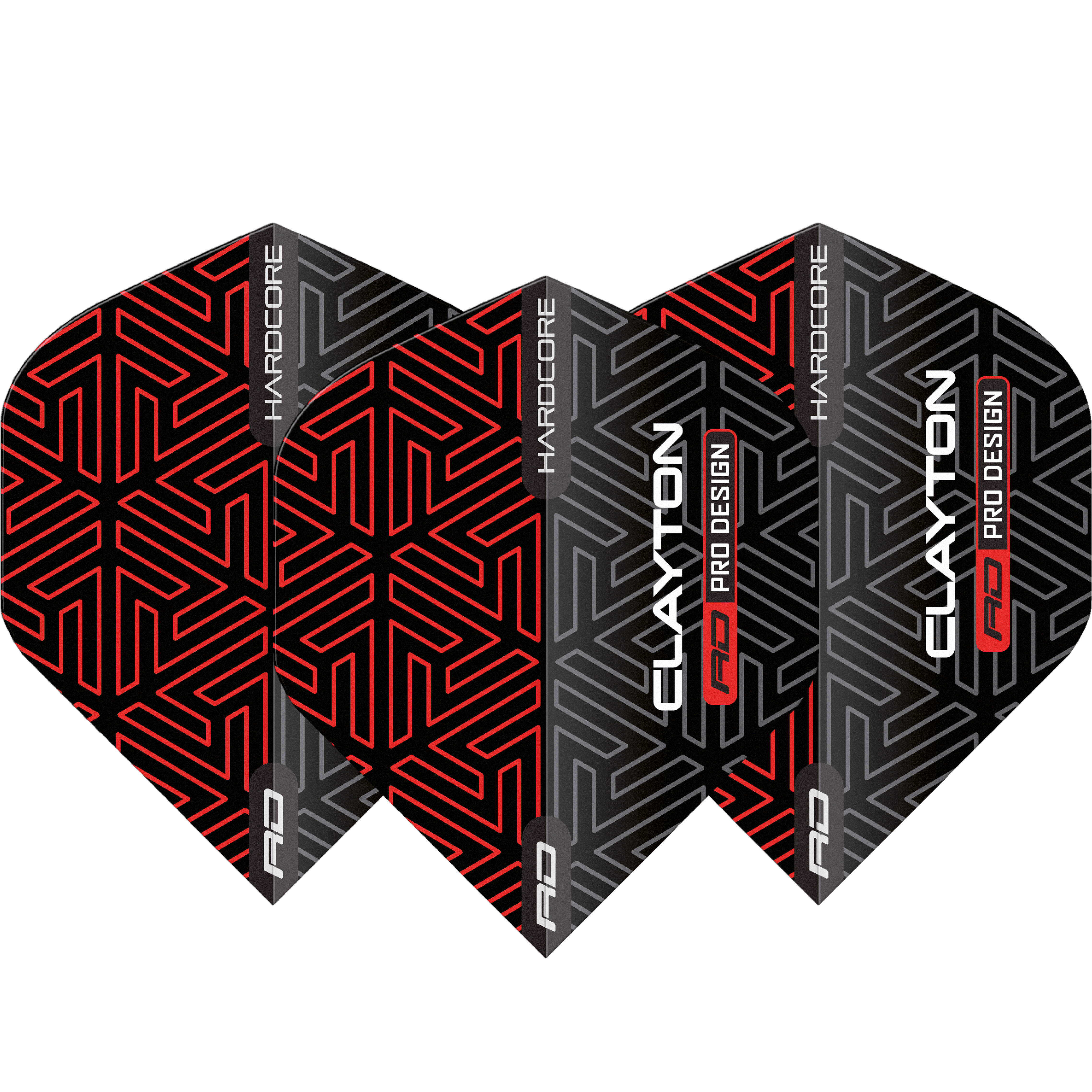 Red-Dragon-Hardcore-Jonny-Clayton-2023-Flight-Standard-Rot Red Dragon - Hardcore Premium Jonny Clayton Flight - Standard