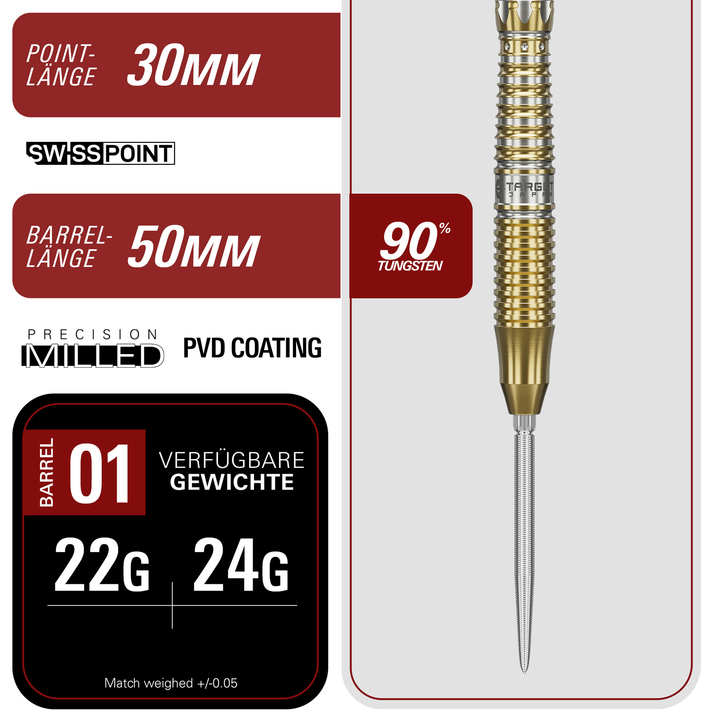 Target Japan - Swiss Point - Black Marque Enzo - Steeldart