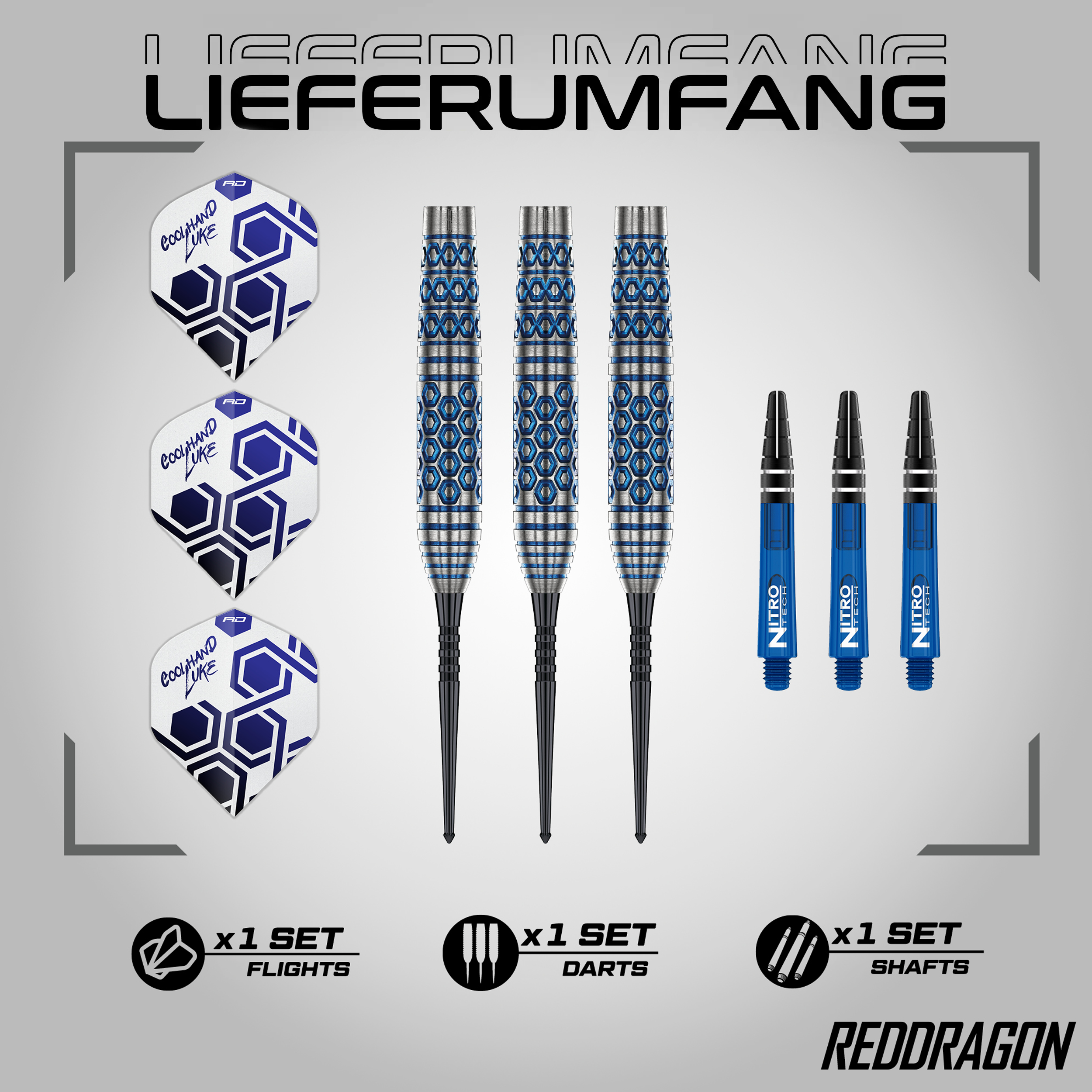 Red Dragon - Luke Humphries TX5 - Steeldart Red Dragon - Luke Humphries TX5 - Steeldart