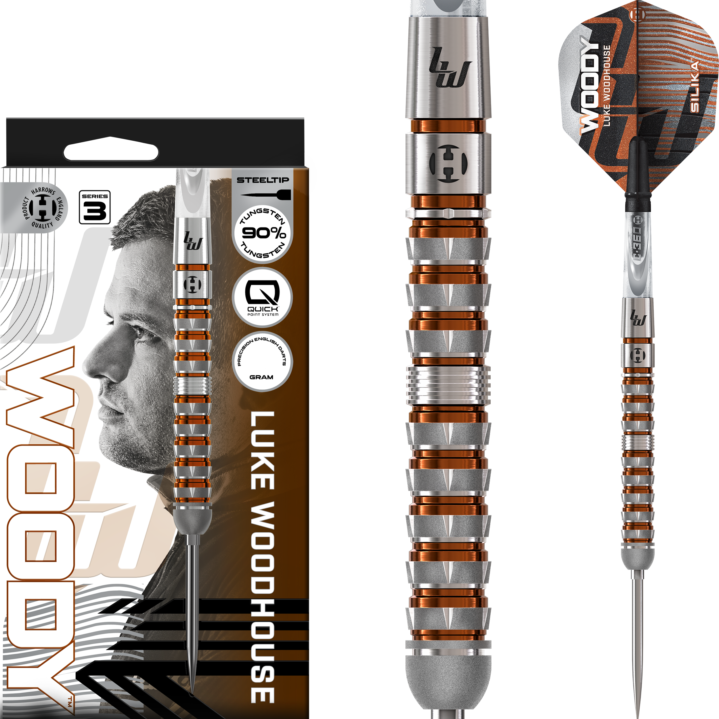 Harrows - Quick Point - Luke Woodhouse GEN 3 - Steeldart Harrows - Quick Point - Luke Woodhouse GEN 3 - Steeldart
