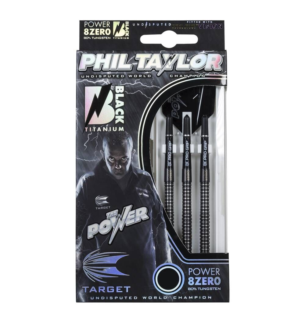 Target - Phil Taylor Power 8zero Black Titanium Typ B - Softdart