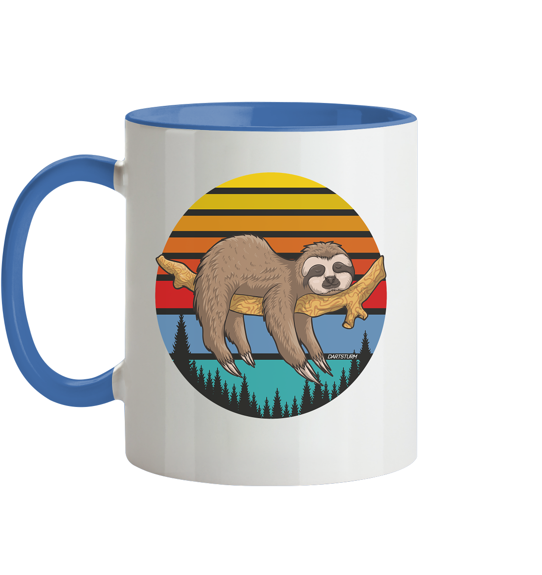 DartSturm - Lazy Sloth - Tasse zweifarbig