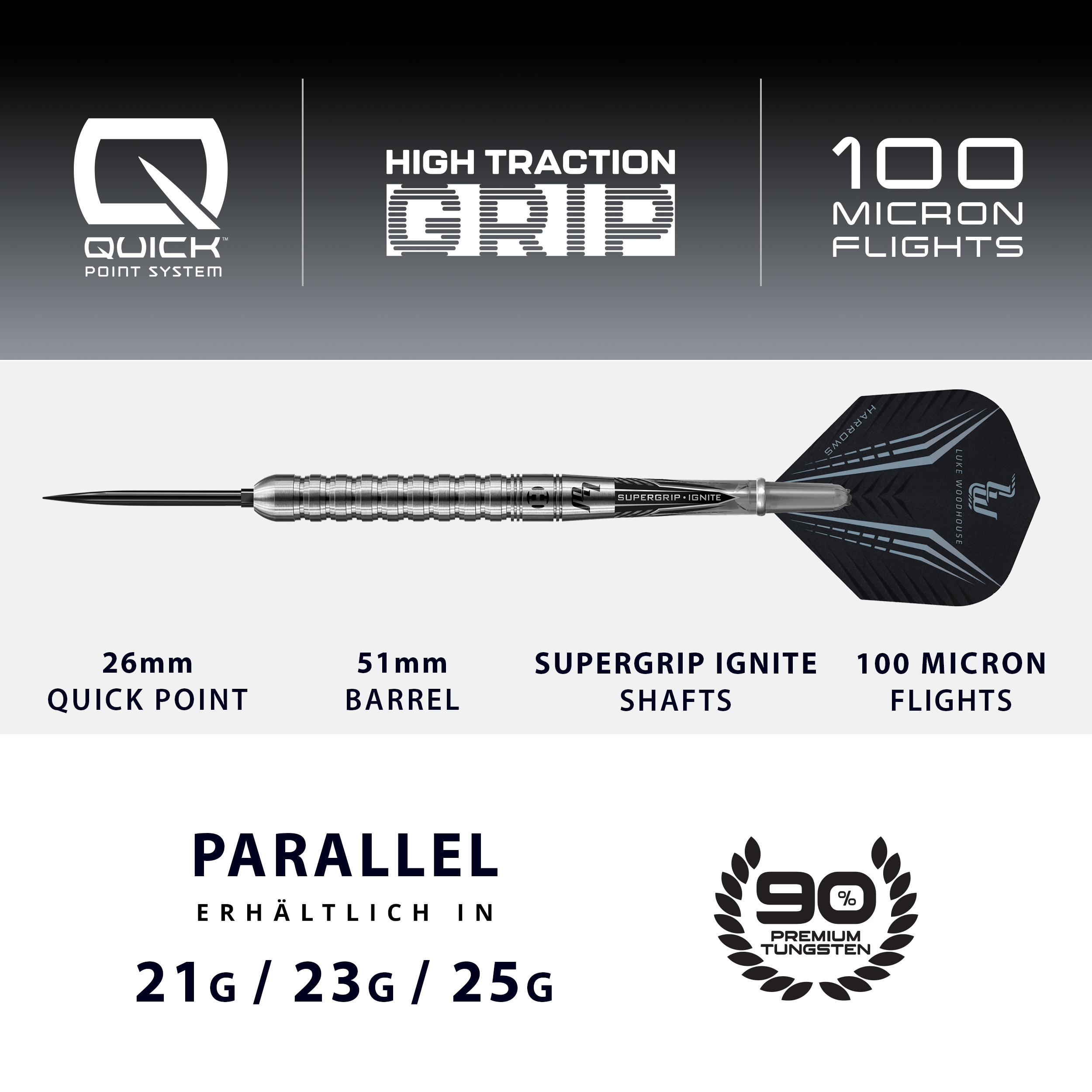 Harrows - Quick Point - Luke Woodhouse - Steeldart