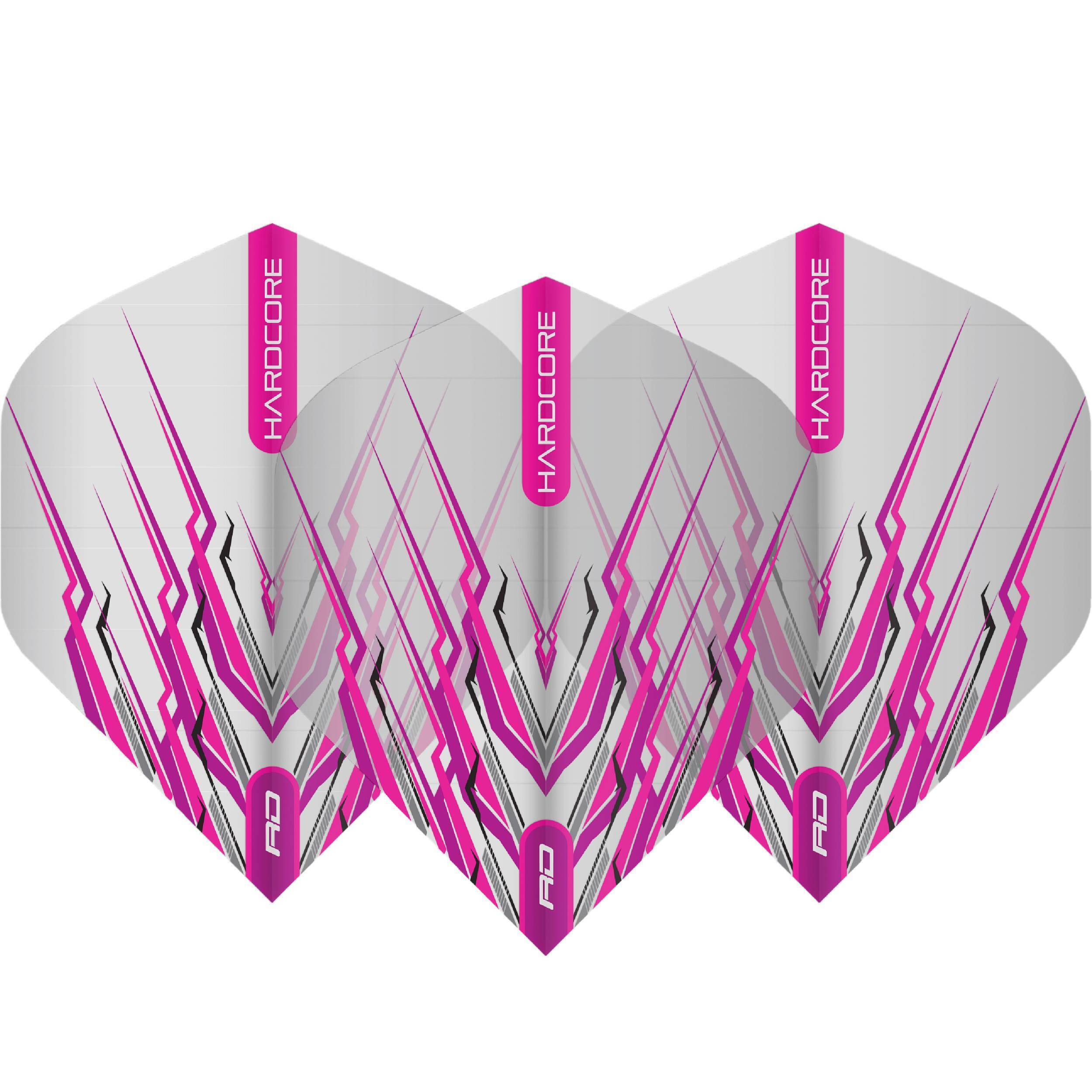 Red-Dragon-Hardcore-Mohawk-Flights-Standard-Pink Red Dragon - Hardcore Mohawk Flights - Standard