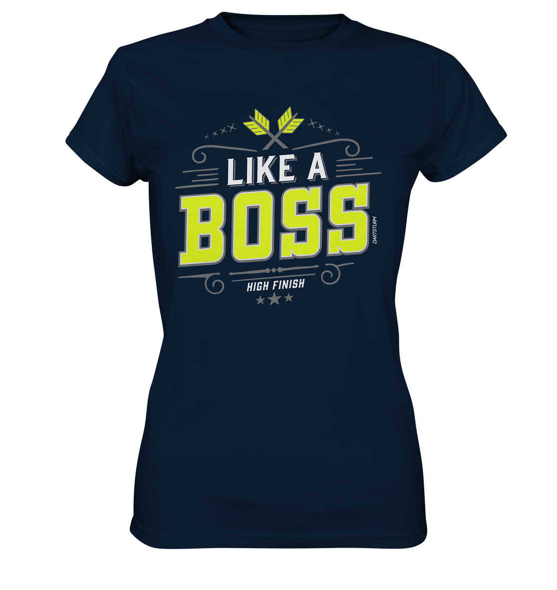 DartSturm - Like a Boss Yellow - Ladies Premium Shirt DartSturm - Like a Boss Yellow - Ladies Premium Shirt
