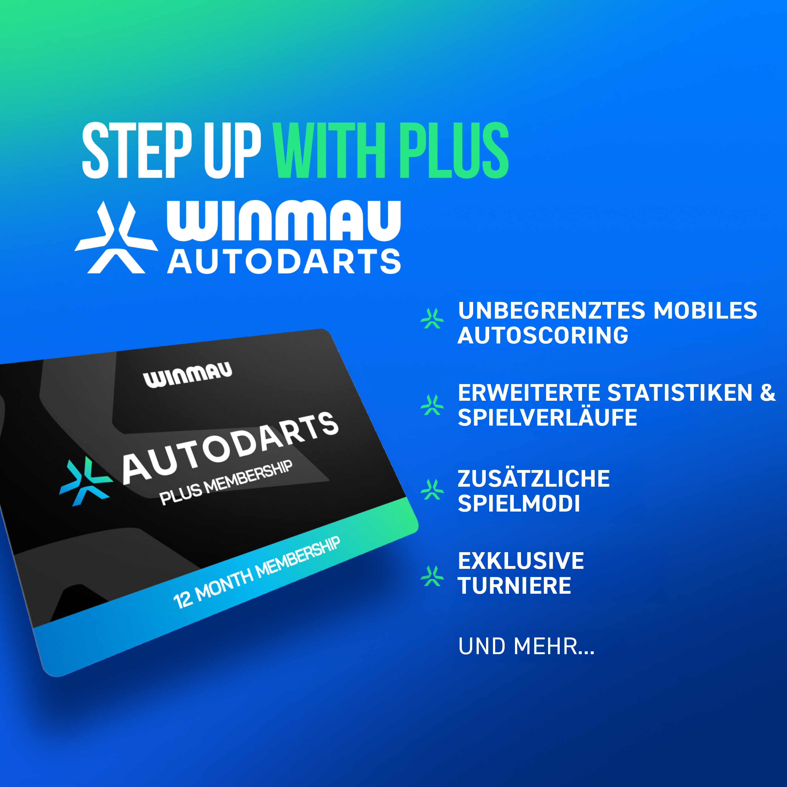 Winmau - Autodarts Lense Stativ & 12 Monate Membership Bundle Winmau - Autodarts Lense Stativ & 12 Monate Membership Bundle