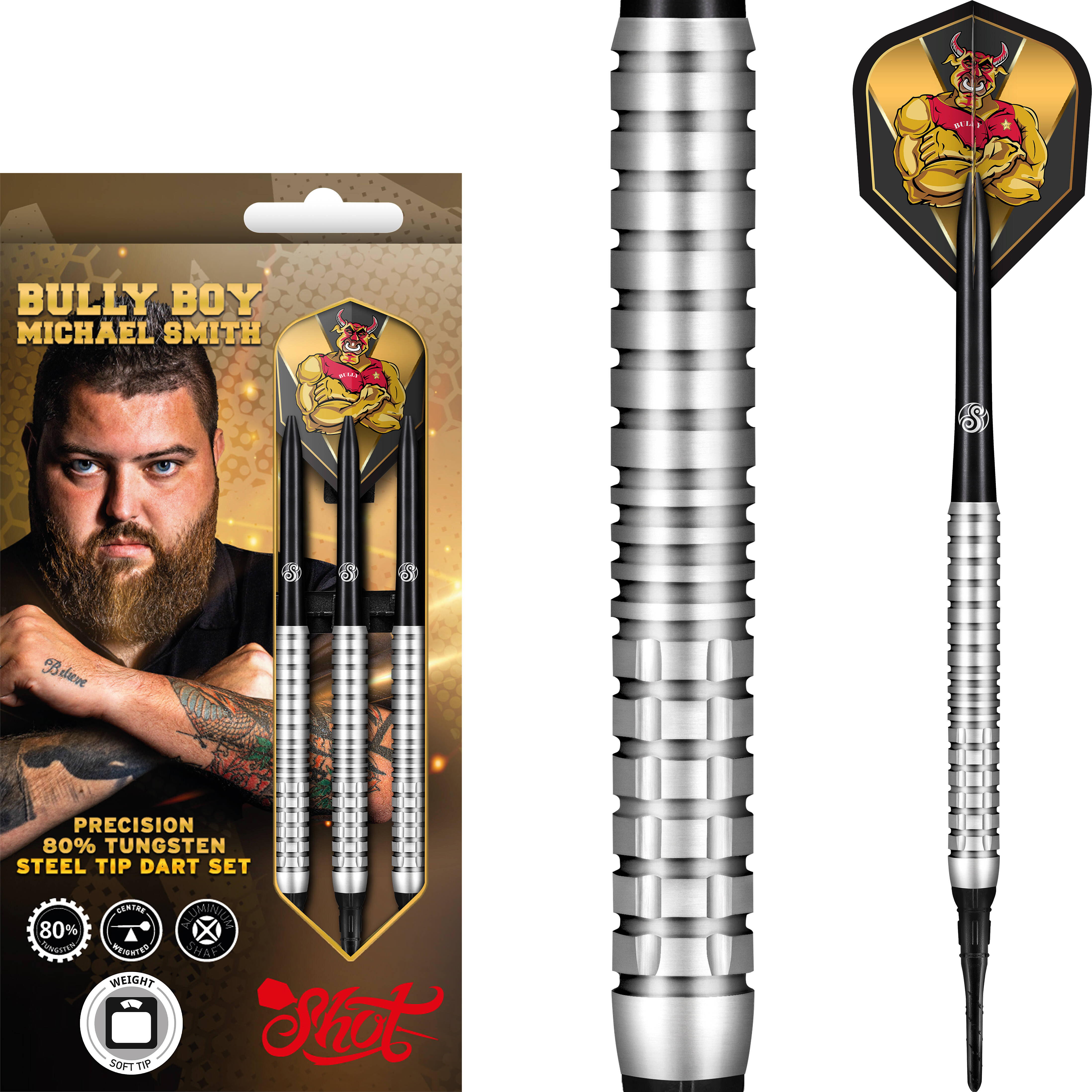 Shot-Michael-Smith-Precision-Softdart-Collage Shot - Michael Smith Precision - Softdart