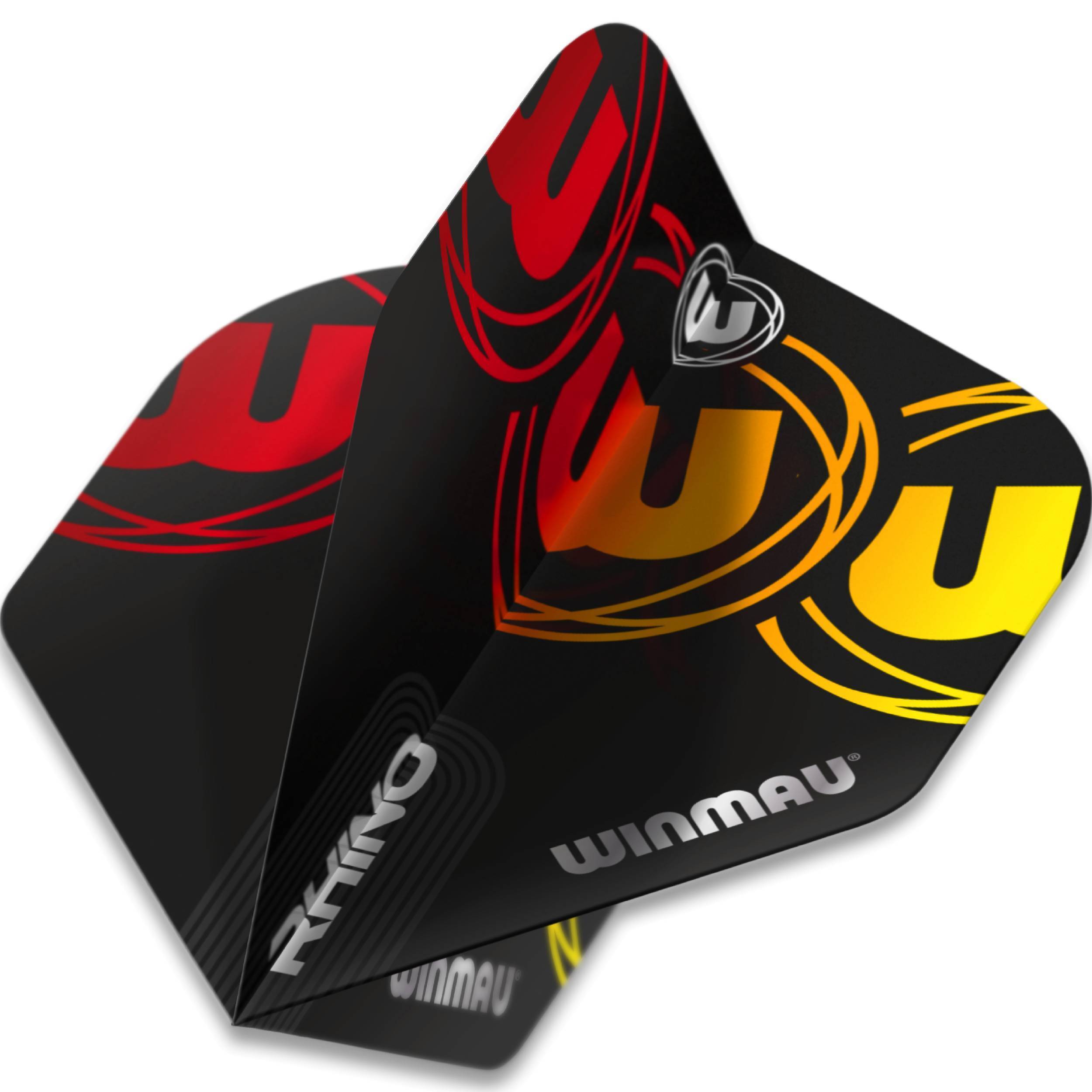 Winmau-Rhino-Triple-Logo-Flight-Standard-Gelb-Dynamisch Winmau - Rhino Triple Logo Flight - Standard