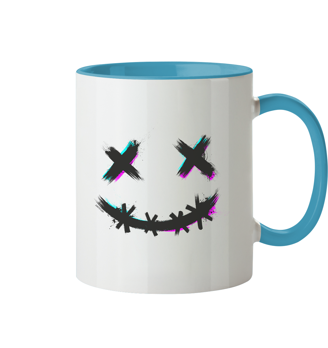 DartSturm - Scary Smile Schwarz - Tasse zweifarbig DartSturm - Scary Smile Schwarz - Tasse zweifarbig