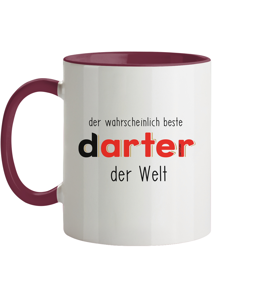 DartSturm - Der wahrscheinlich beste darter der Welt Schwarz - Tasse zweifarbig DartSturm - Der wahrscheinlich beste darter der Welt Schwarz - Tasse zweifarbig
