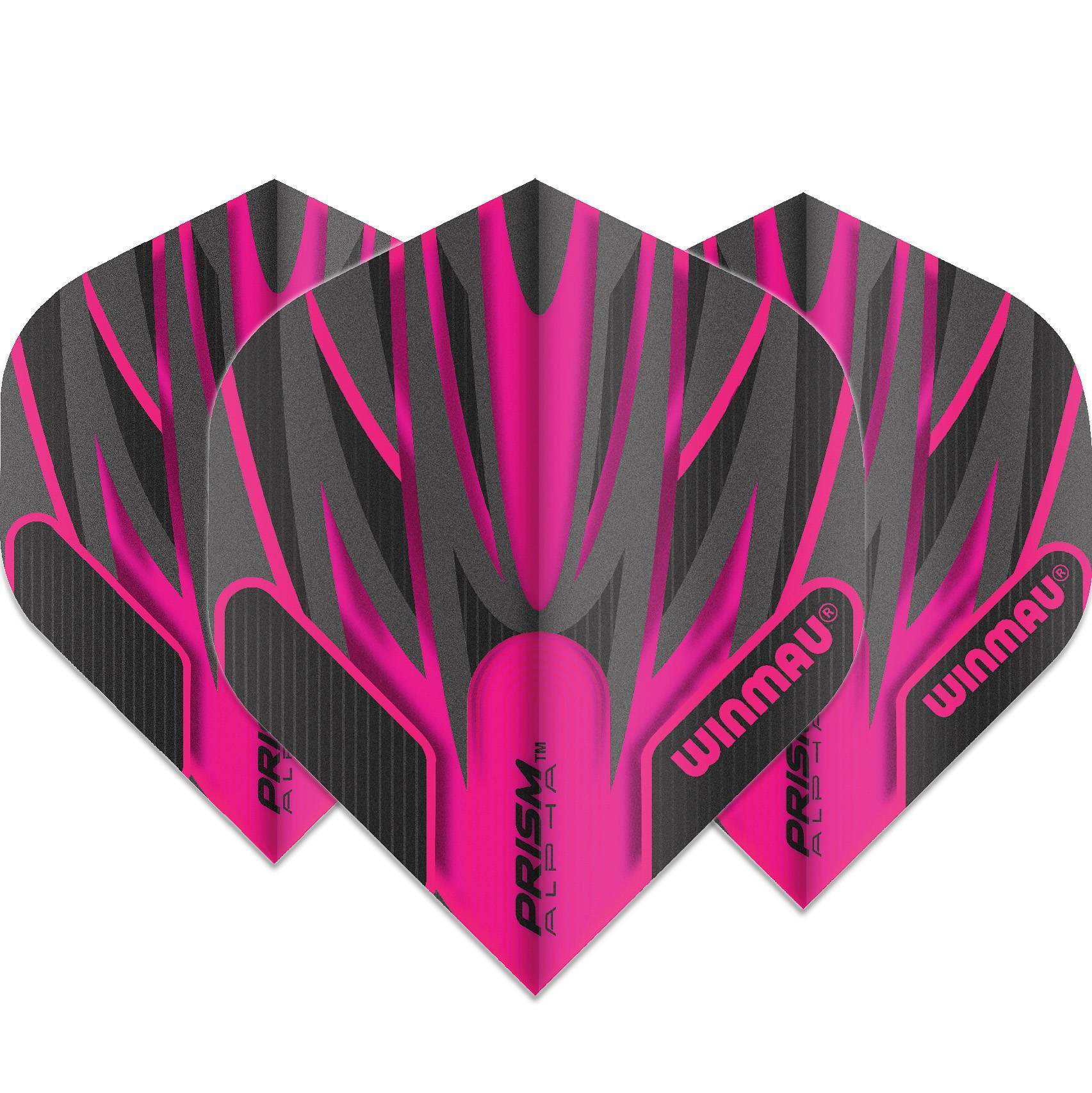 Winmau-Prism-Alpha-Grey-Flight-Standard-Pink Winmau - Prism Alpha Grey Flight - Standard