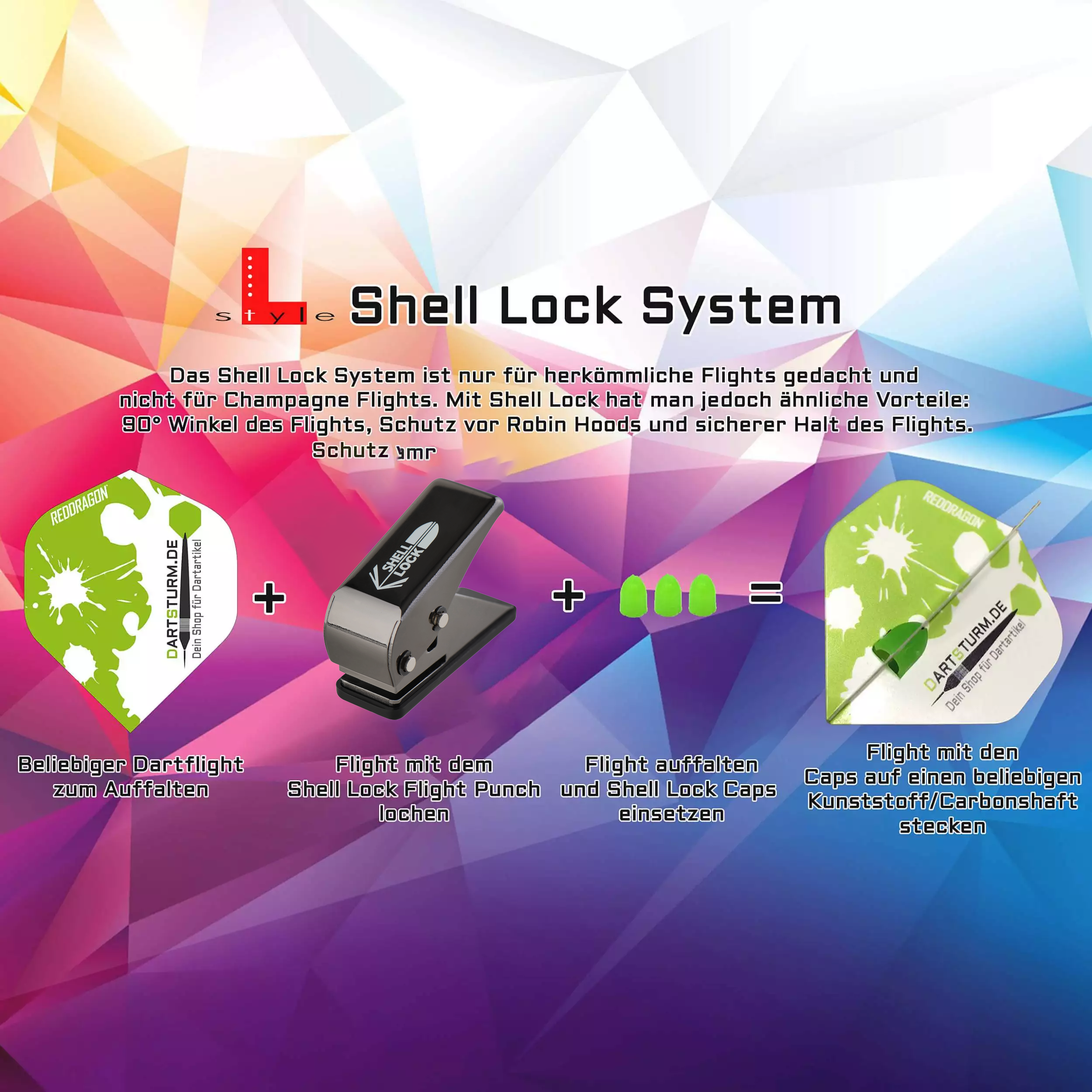 L-Style - Shell Lock Flight Punch L-Style - Shell Lock Flight Punch