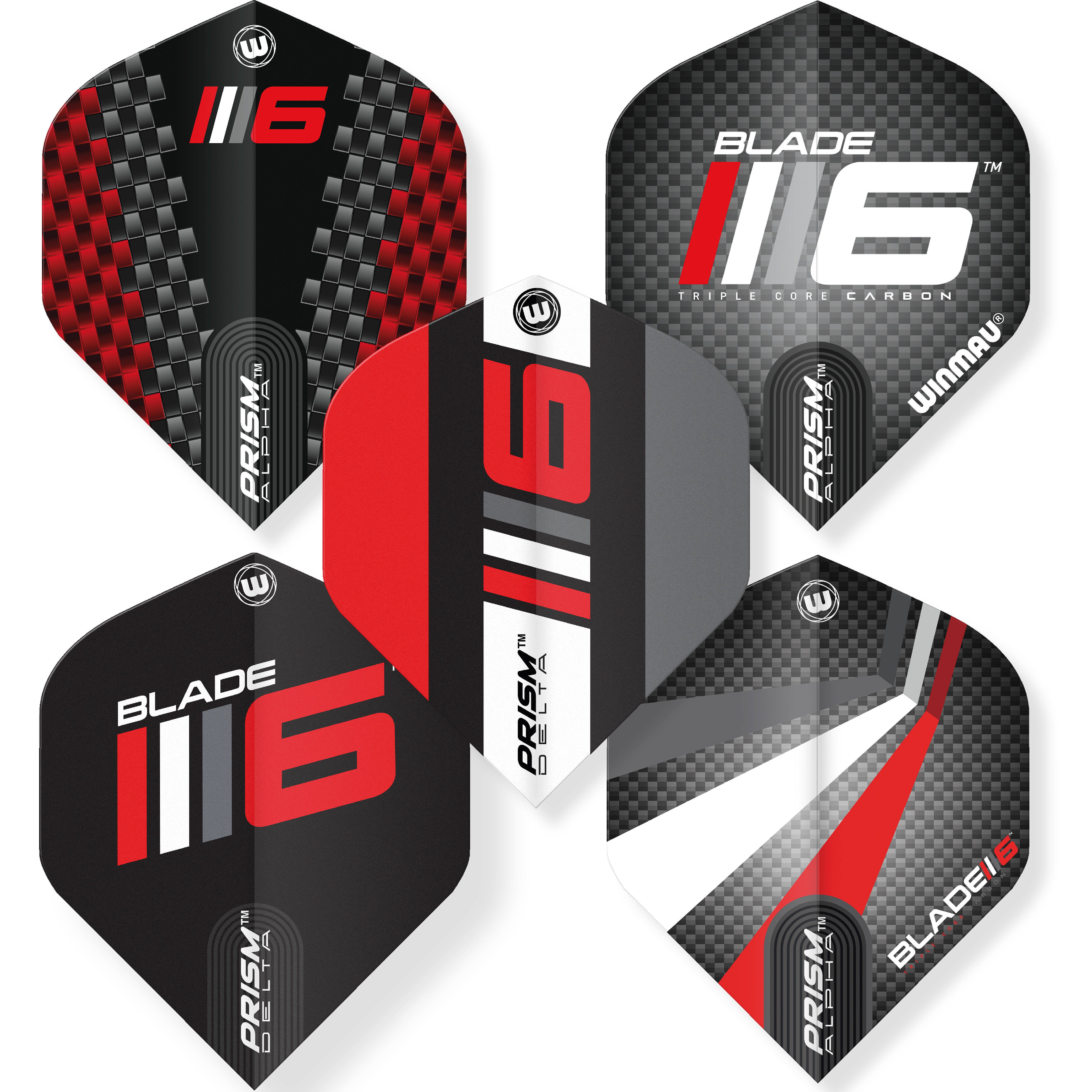Winmau-Blade-6-Flight-Collection-Inhalt Winmau - Blade 6 Flight Collection