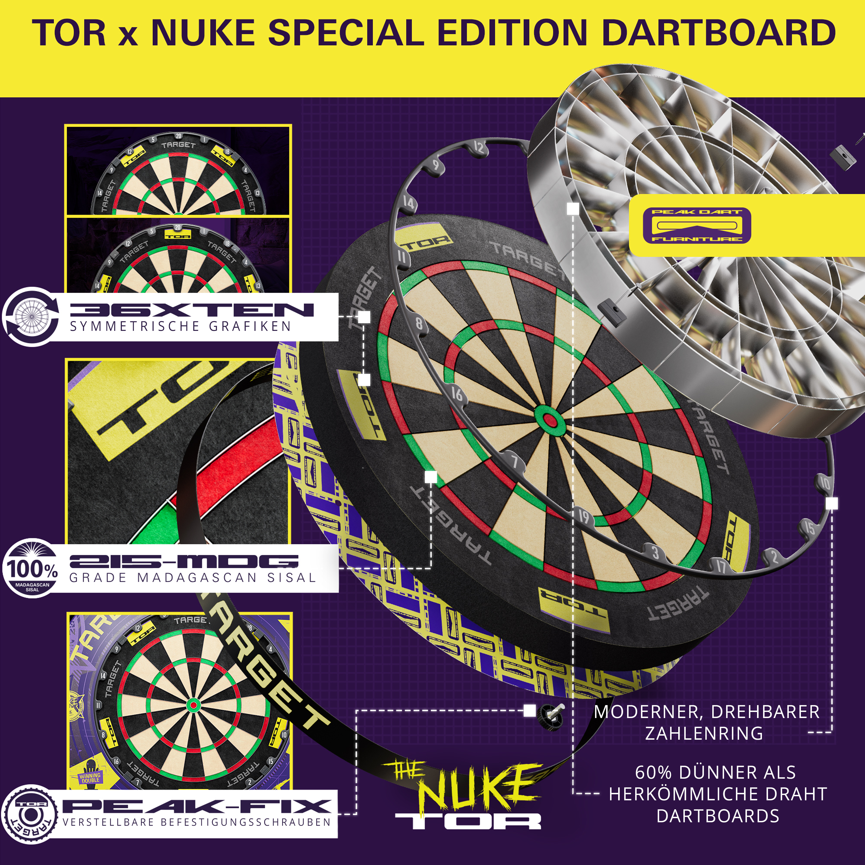 Target - Luke Littler WC 2025 Dartboard Surround - Bundle Target - Luke Littler WC 2025 Dartboard Surround - Bundle
