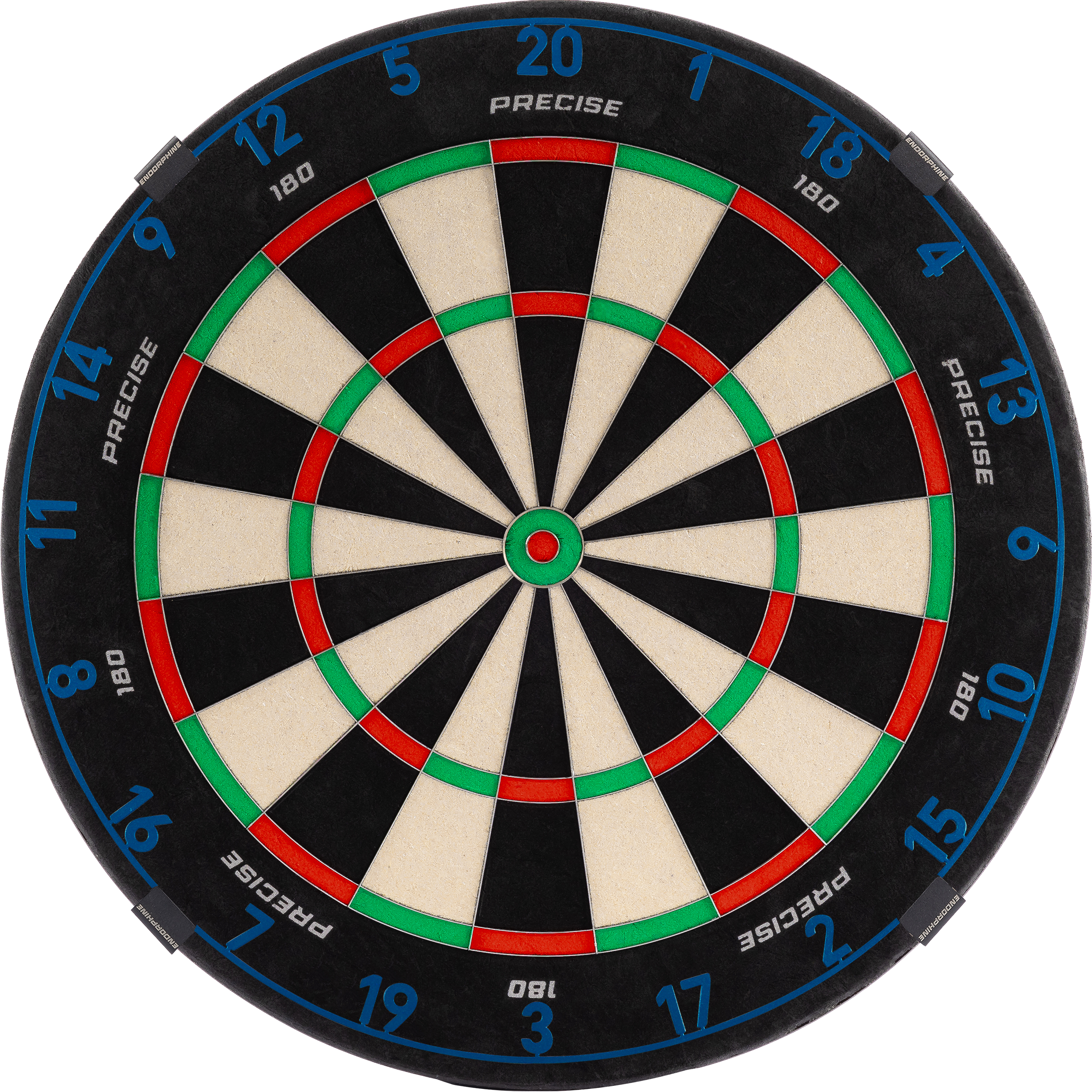 Precise180 - Endorphine Dartboard mit Lasercut Zahlenring Precise180 - Endorphine Dartboard mit Lasercut Zahlenring