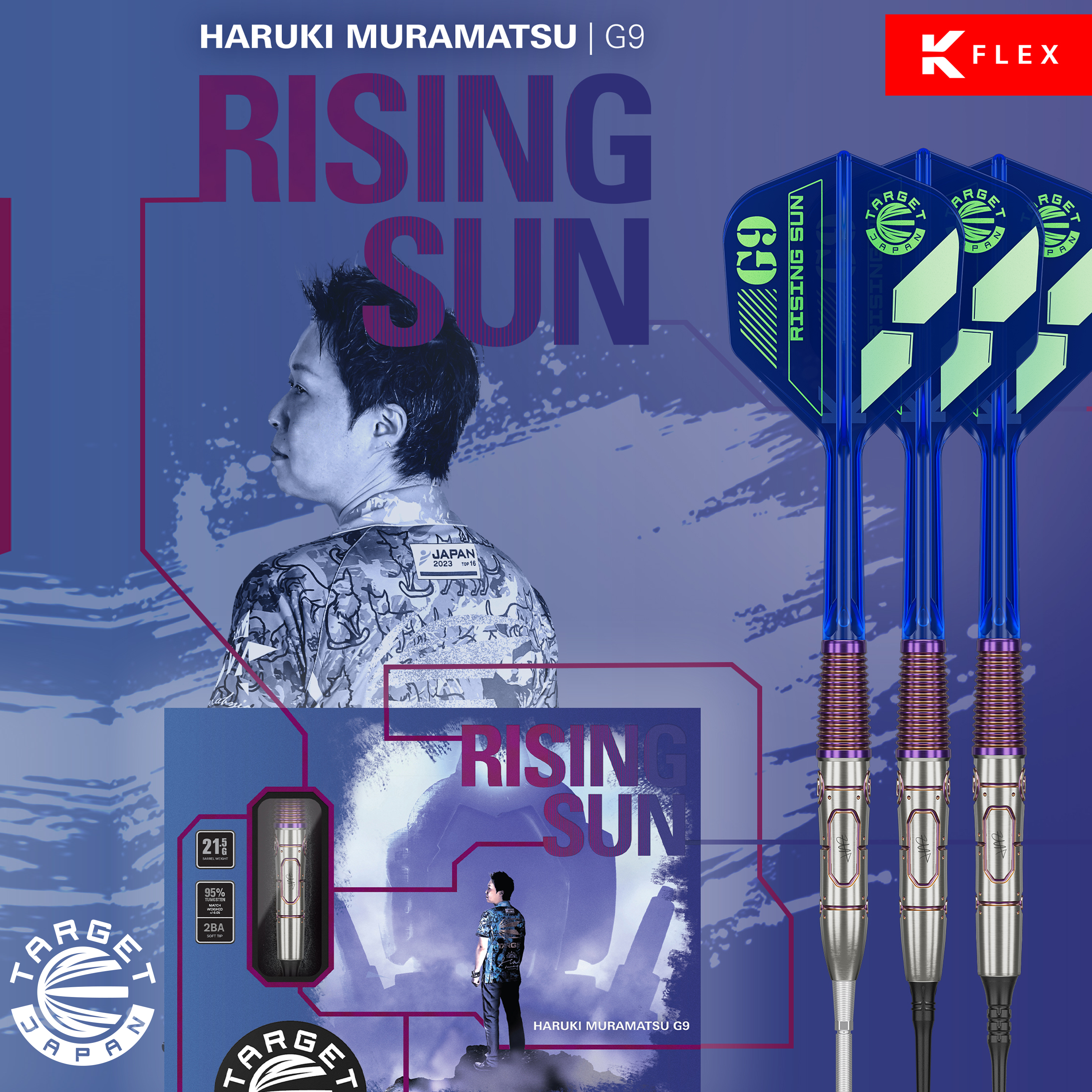 Target Japan - Swiss Point - Haruki Muramatsu Gen 9 - Steeldart Target Japan - Swiss Point - Haruki Muramatsu Gen 9 - Steeldart