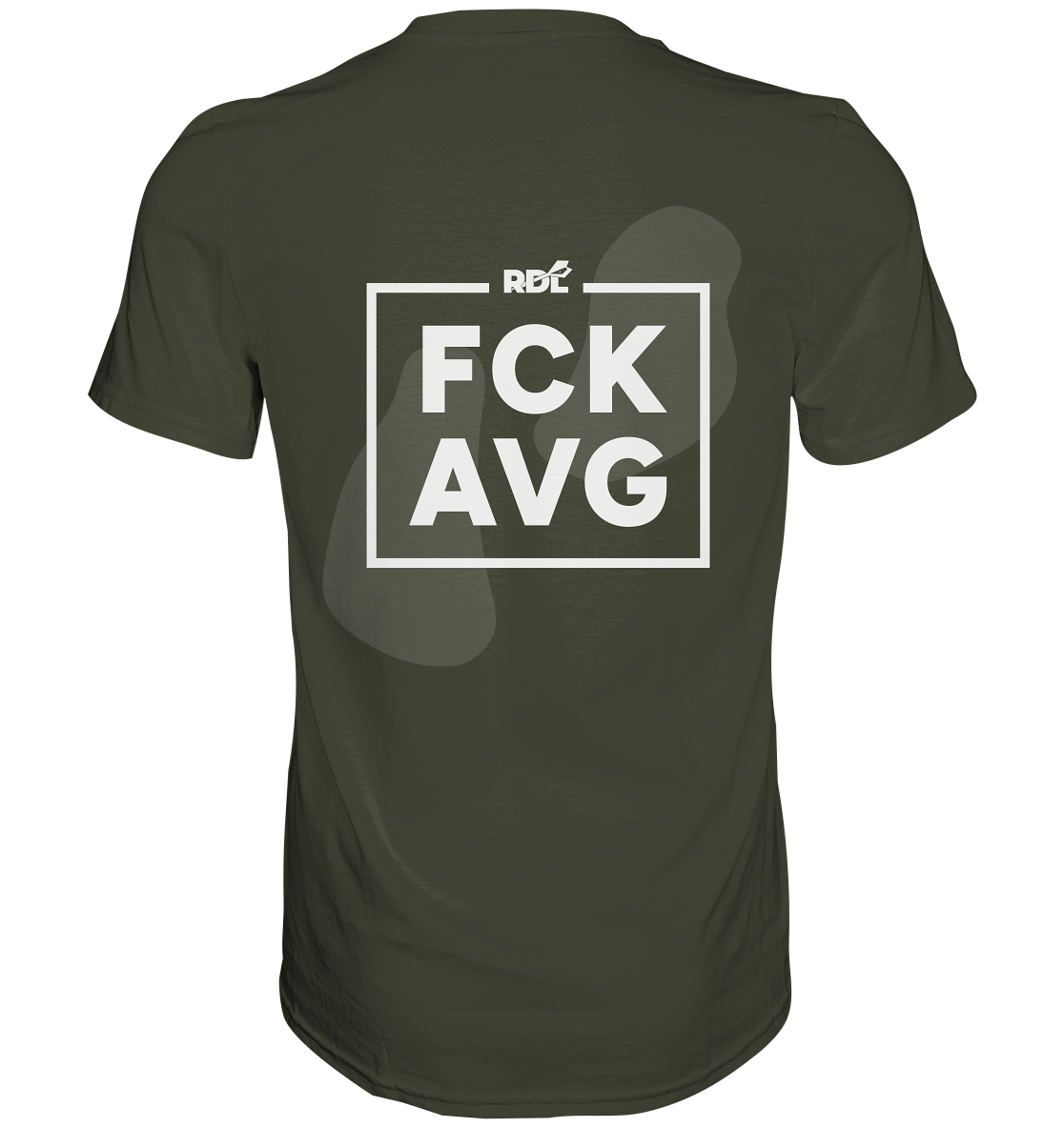 DartSturm - RDL FCK AVG Back Schwarz - Premium Shirt