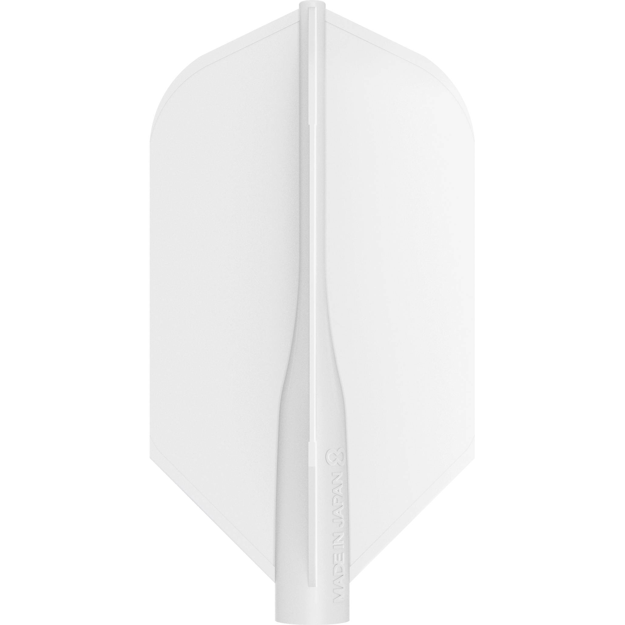 8-Flight-Dartflight-Slim-Weiss 8 Flight - Dartflight - Slim
