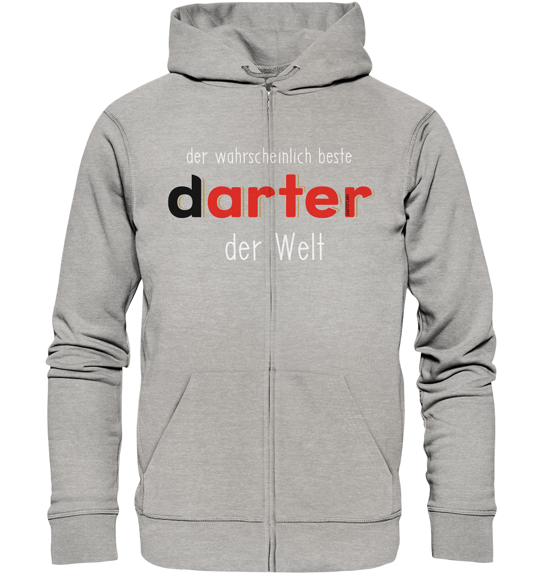 DartSturm - Der wahrscheinlich beste darter der Welt Weiß - Organic Zipper DartSturm - Der wahrscheinlich beste darter der Welt Weiß - Organic Zipper